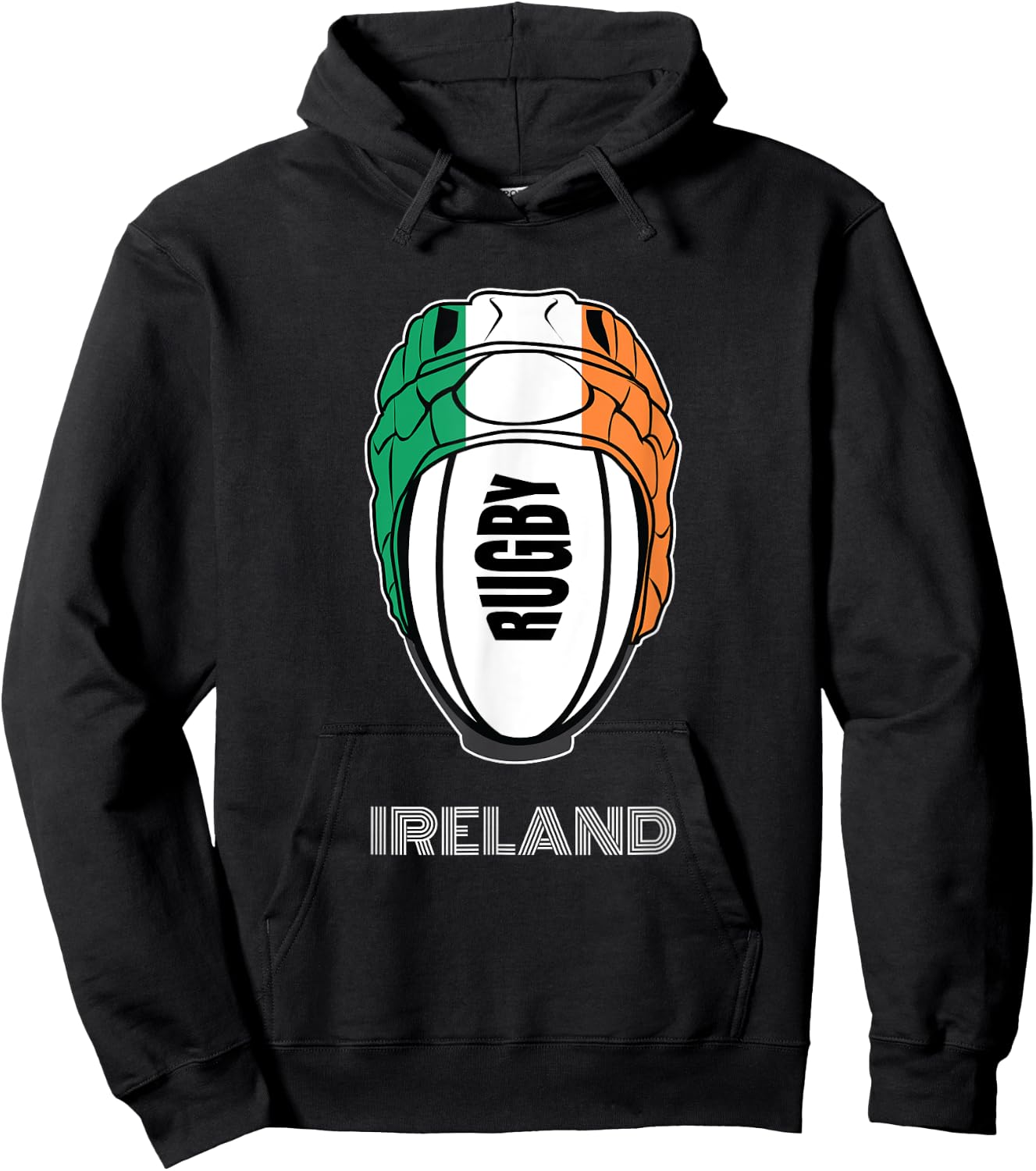 Ireland Rugby Union Jersey Supporters Kit Irish Rugby Fans Hoodie - Hoodie | Black