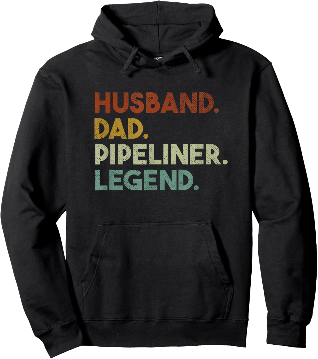 Husband Dad Pipeliner Legend Vintage Pipeliner Welder Hoodie - Hoodie | Black