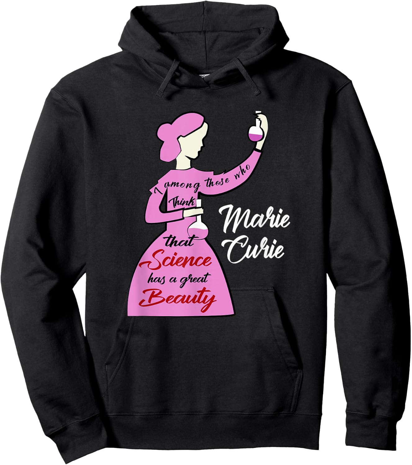 Marie Curie Science Chemistry, Women in Science Scientist Hoodie - Hoodie | Black