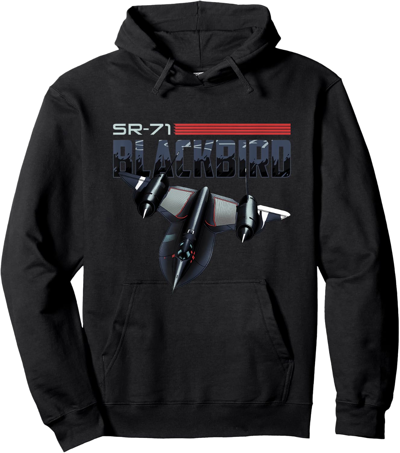 USA Military Warbird Airplane Blackbird Spy Plane Hoodie - Hoodie | Black