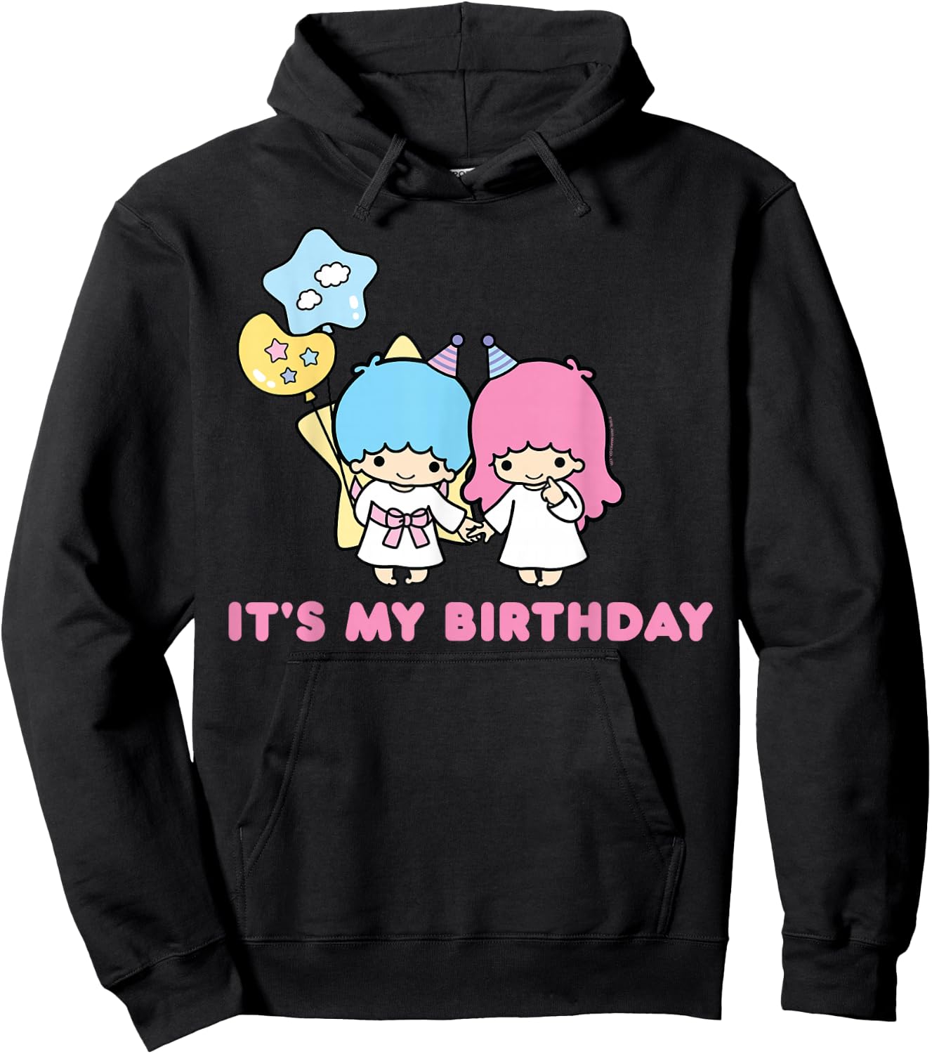 Little Twin Stars Its My Birthday Hoodie - Hoodie | Black