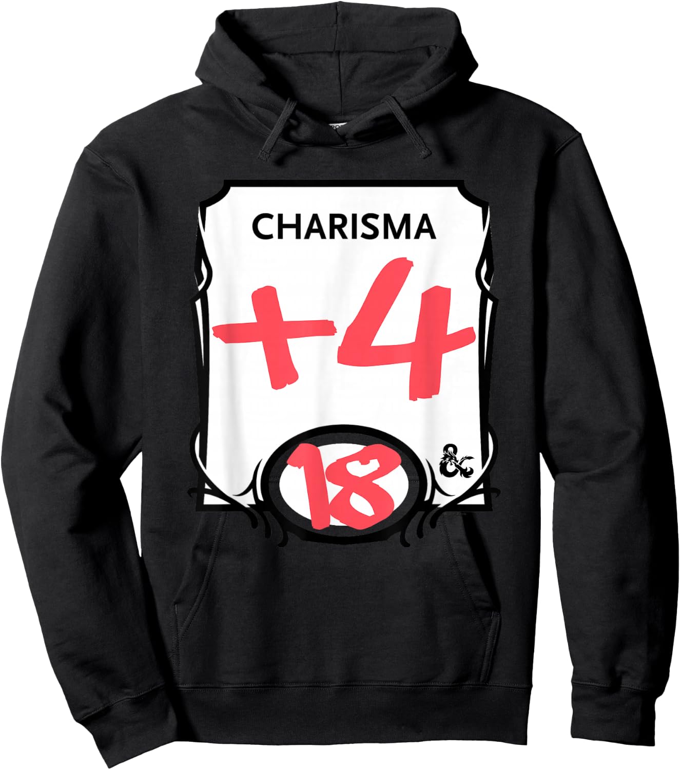 Dungeons & Dragons Charisma + 4 Hoodie - Hoodie | Black