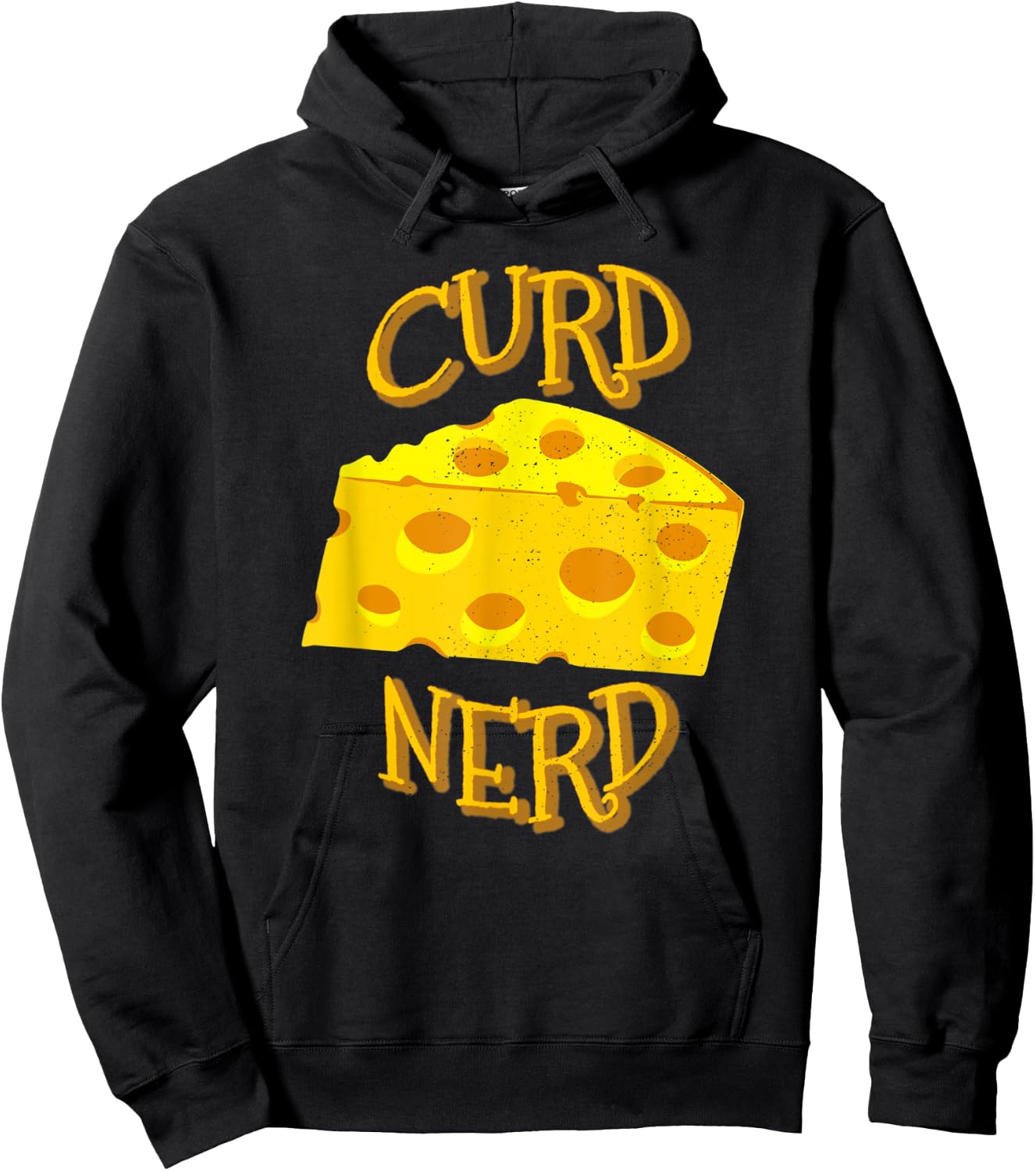 Curd Nerd Design For cheese Lovers Hoodie - Hoodie | Black