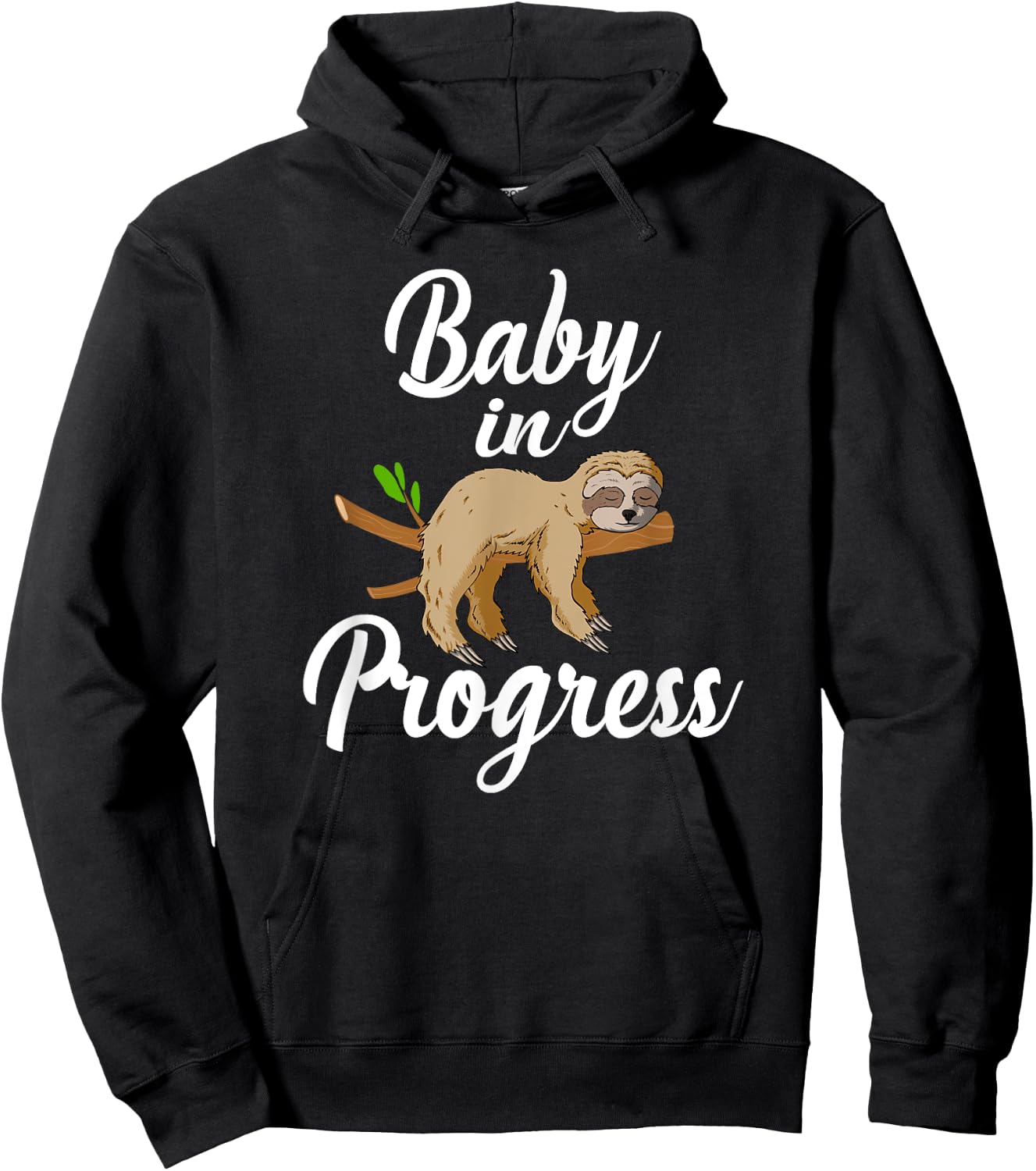 Baby in Progress Shirt Nature sleeping Choloepus toed Hoodie - Hoodie | Black