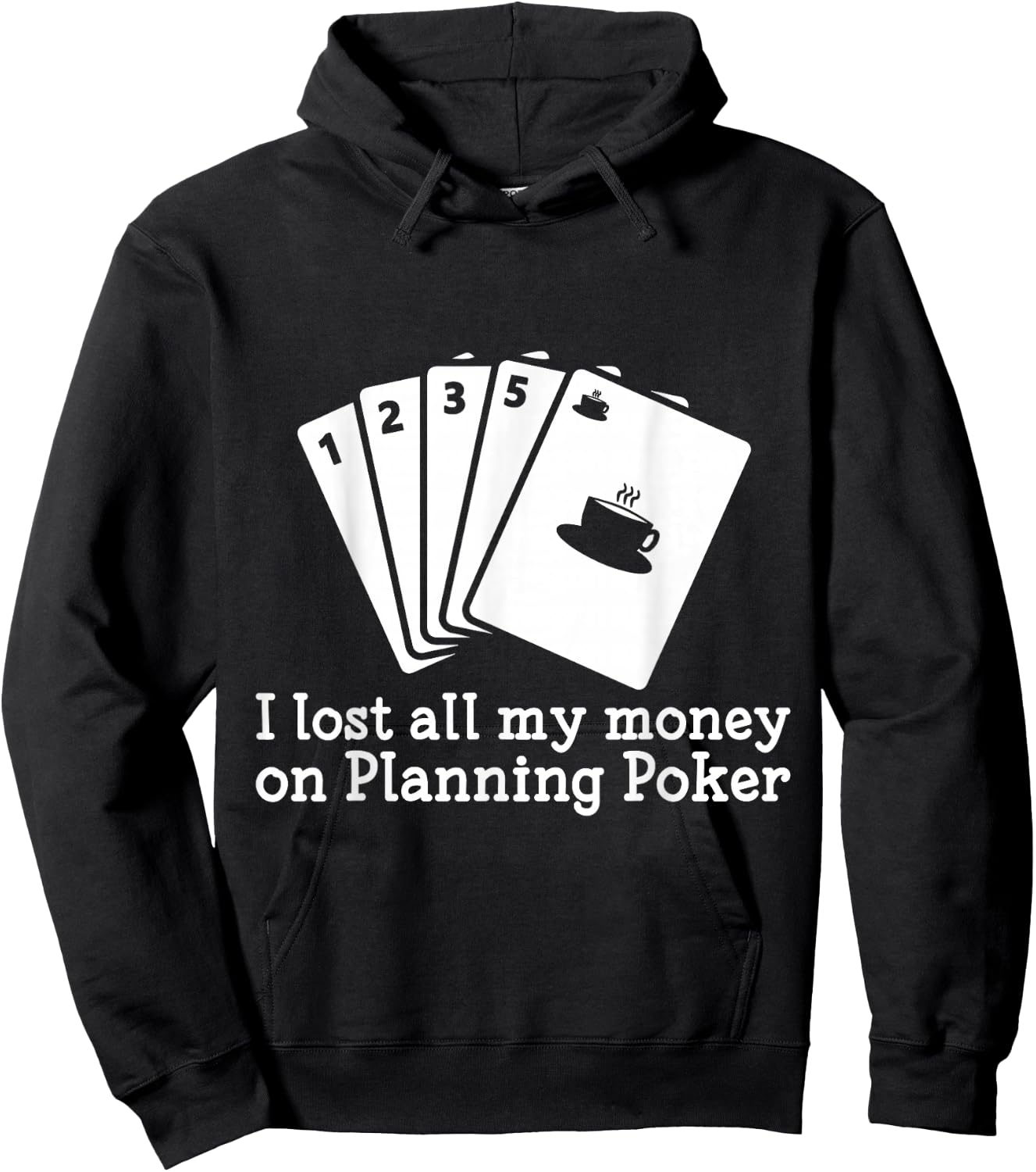 Scrum Planning Poker Cards Hoodie - Hoodie | Black