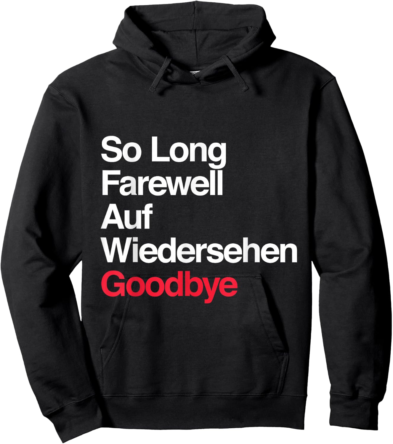 The Sound of Music - "So Long, Farewell" Hoodie - Hoodie | Black