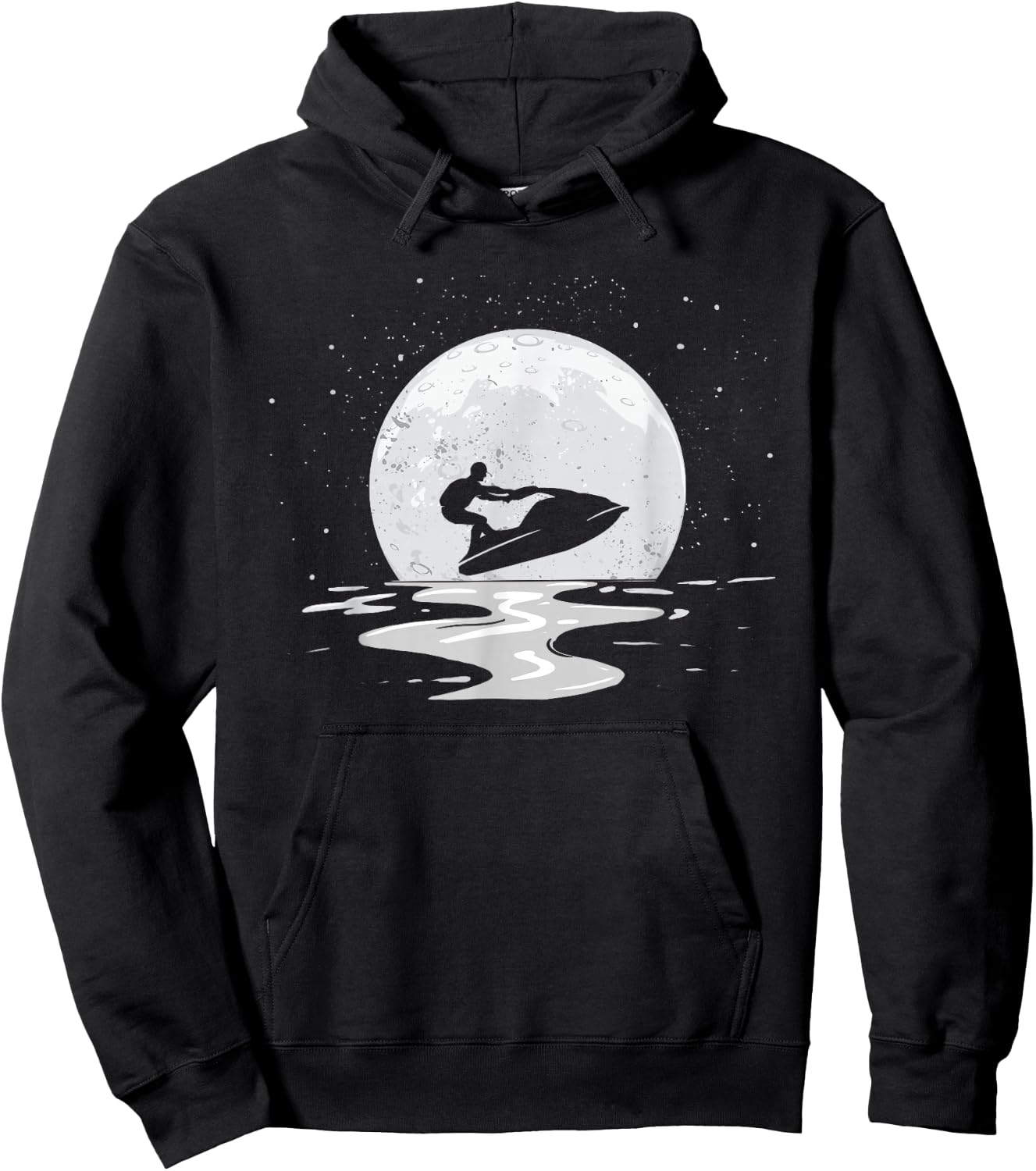 Jet Skiing Lover Jet Ski Enthusiast Moon Lake Vacation Hoodie - Hoodie | Black