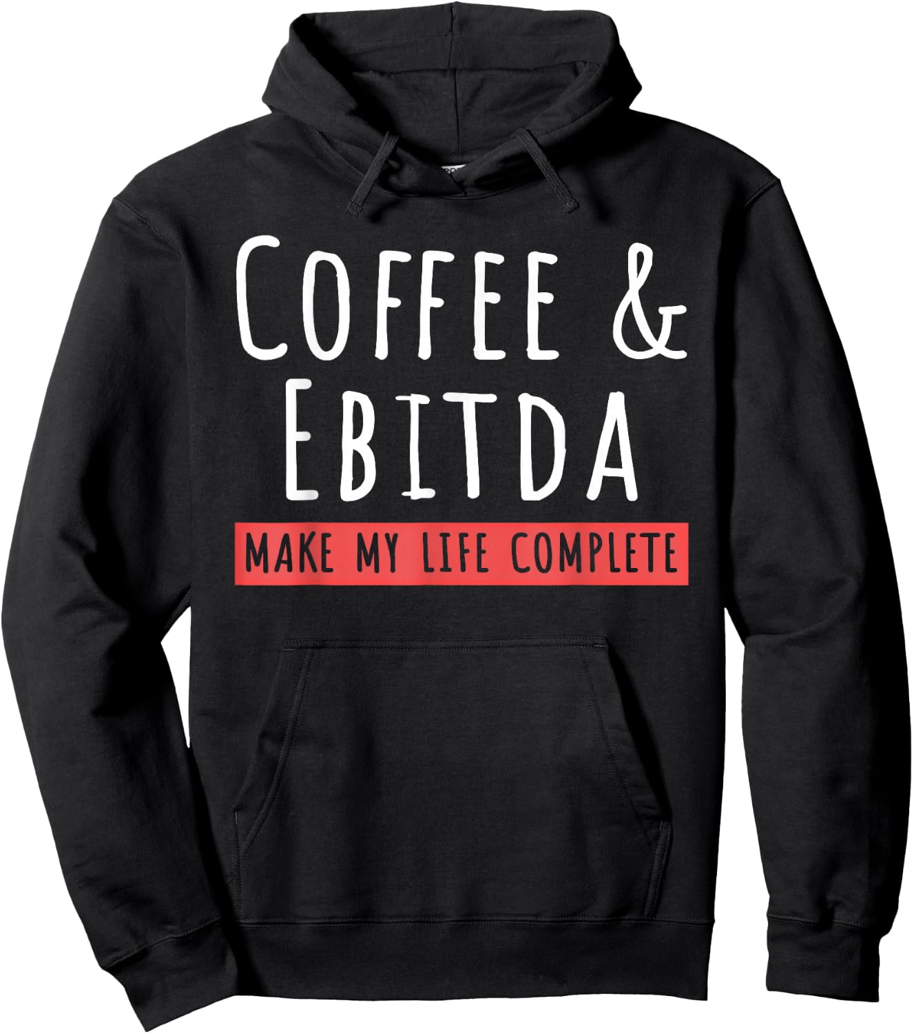 Coffee And Ebitda Coffee Lovers Funny Accountant Mom Hoodie - Hoodie | Black
