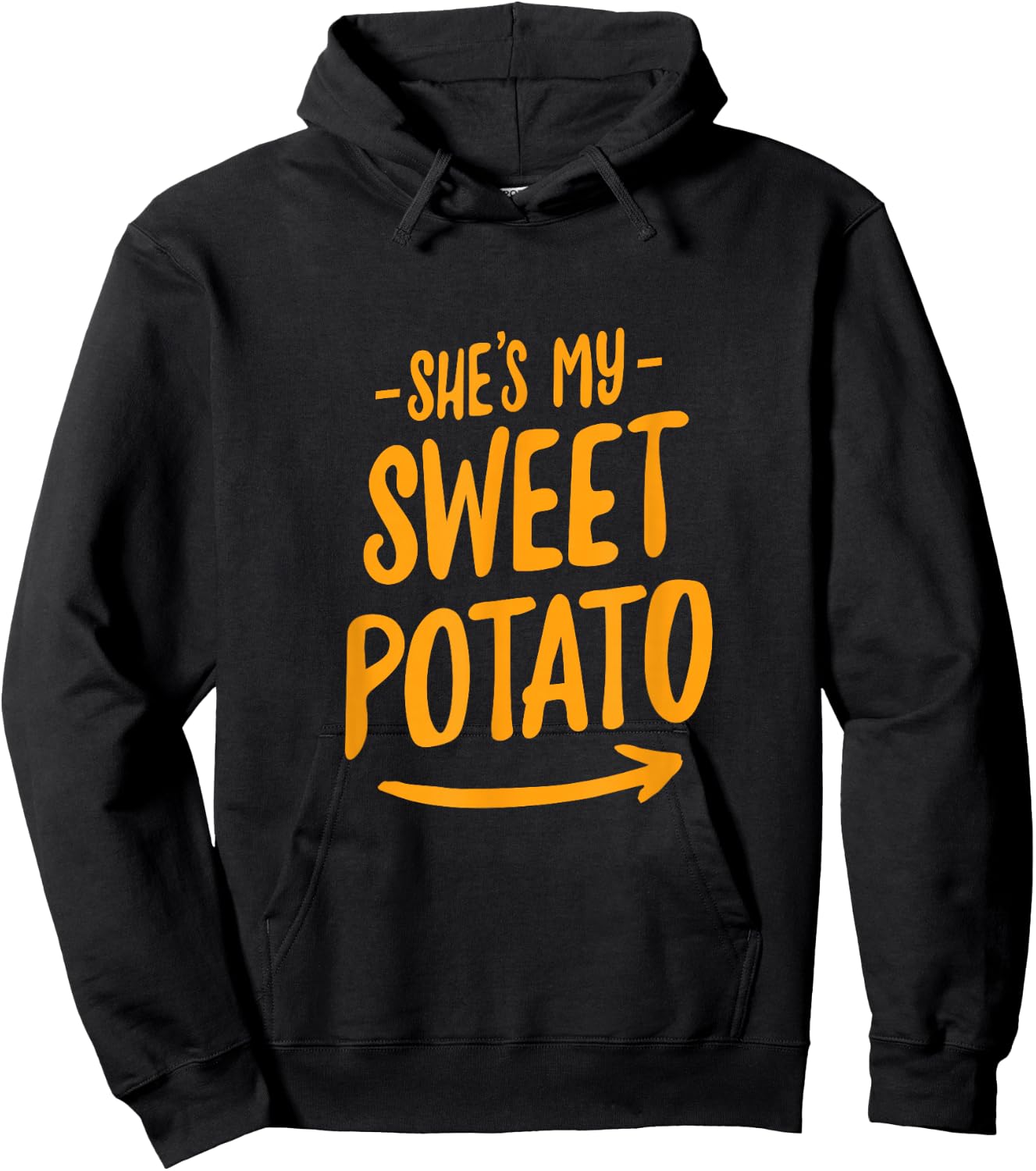 She's My Sweet Potato I YAM Couple's Matching Shirt Hoodie - Hoodie | Black