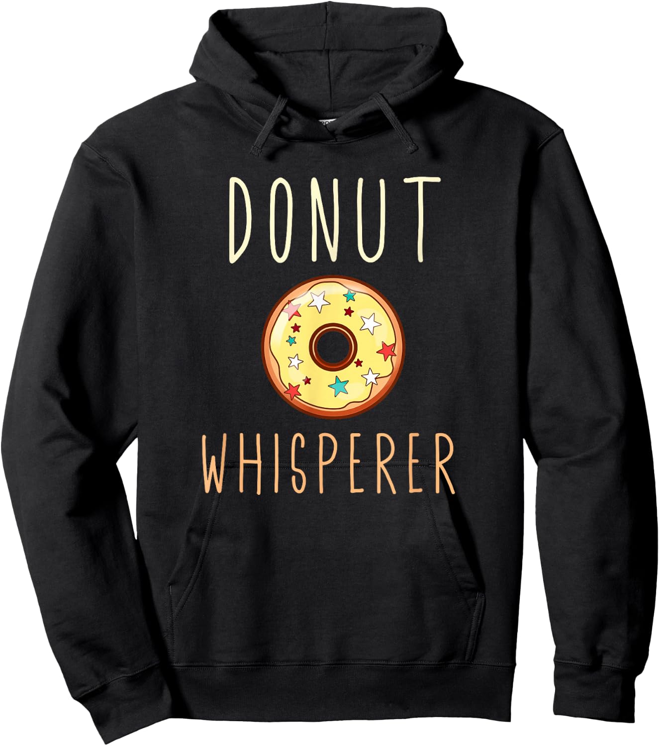 Donut Whisperer Funny Lover Baker Baking Doughnut Hoodie - Hoodie | Black