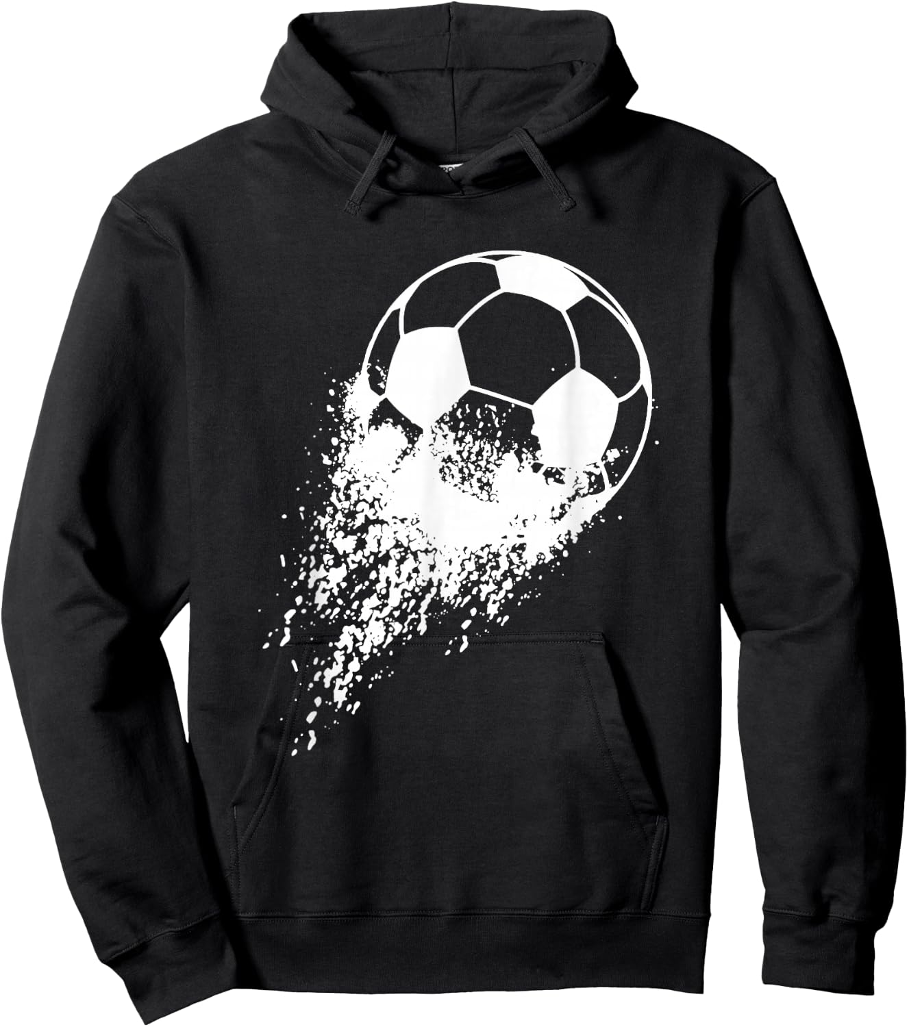 Soccer Player Sports Vintage Men Boys Soccer Ball Hoodie - Hoodie | Black