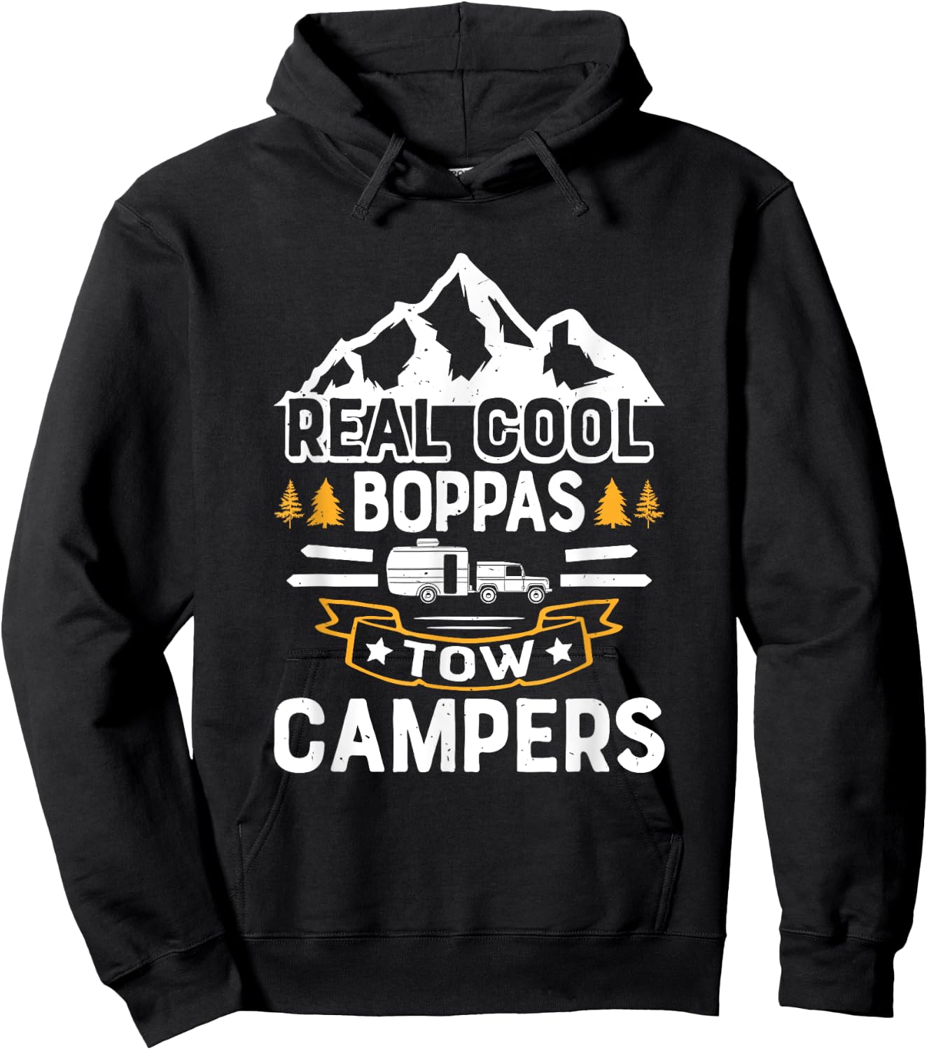 Camping Grandpa - Camping Boppa Camper Hoodie - Hoodie | Black