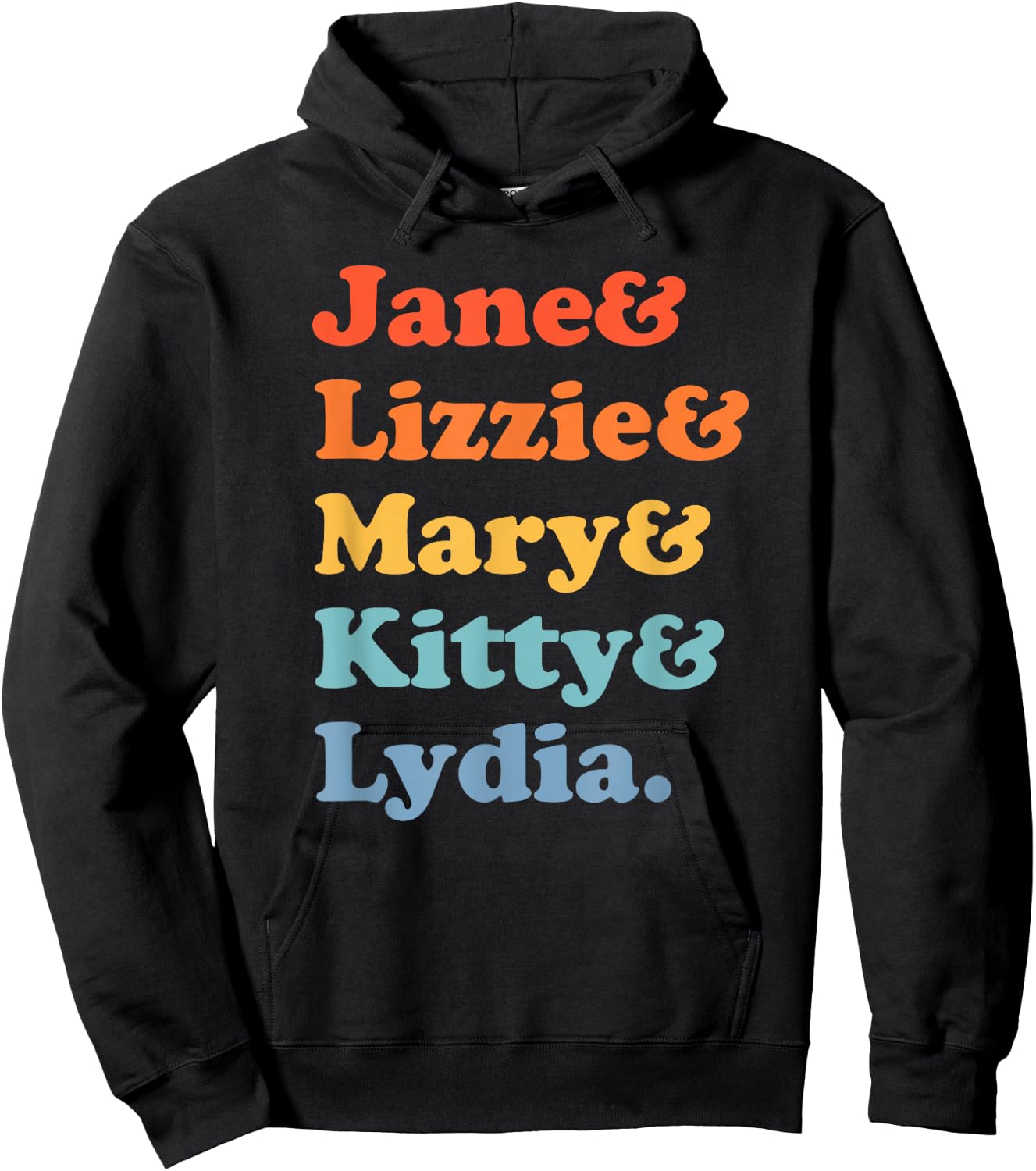Pride and Prejudice Jane Austen - Bennet Sisters Hoodie - Hoodie | Black
