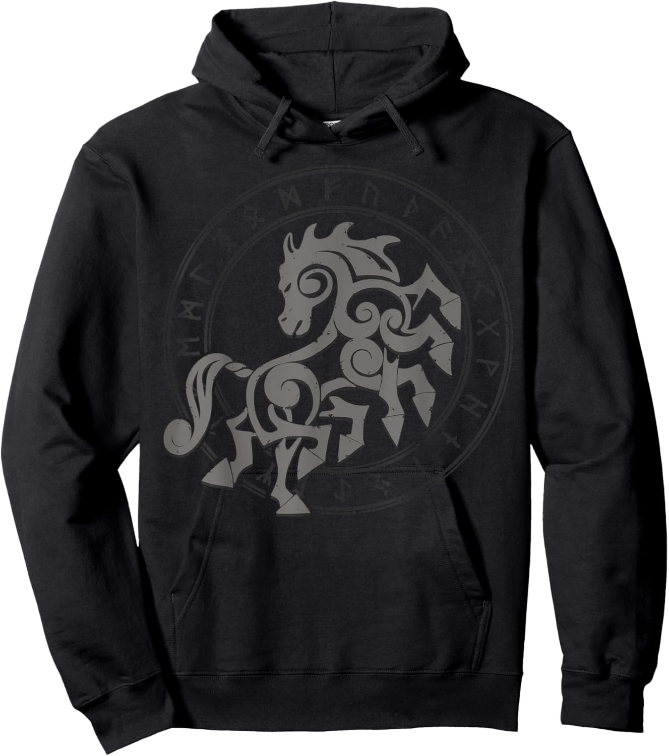 Norse Horse Sleipnir Hoodie - Hoodie | Black