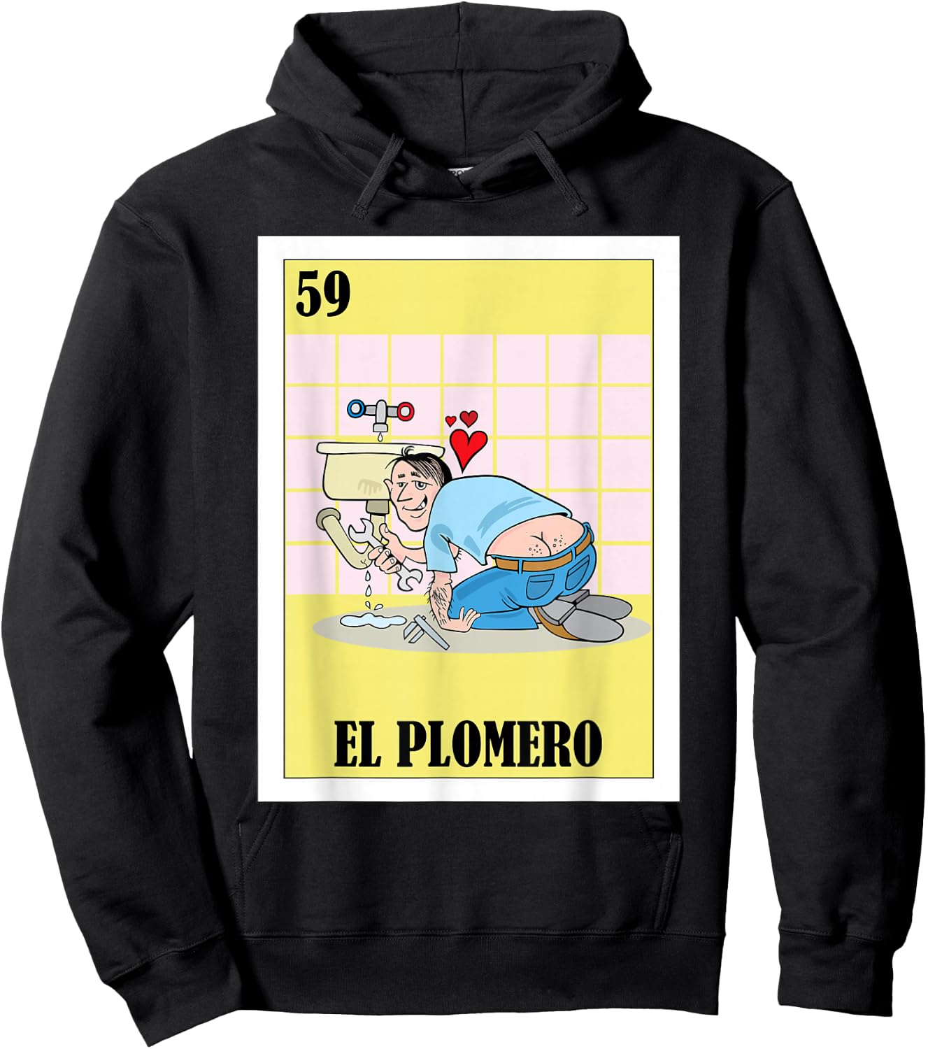 Funny Mexican Design for Plumbers - El Plomero Hoodie - Hoodie | Black