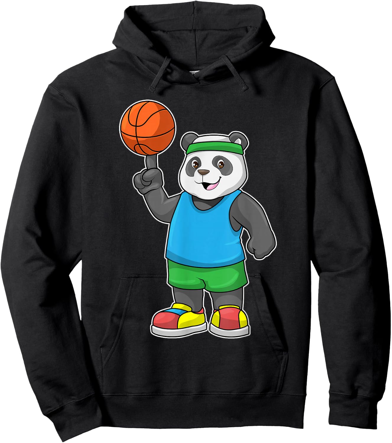 Panda Basketball Hoodie - Hoodie | Black