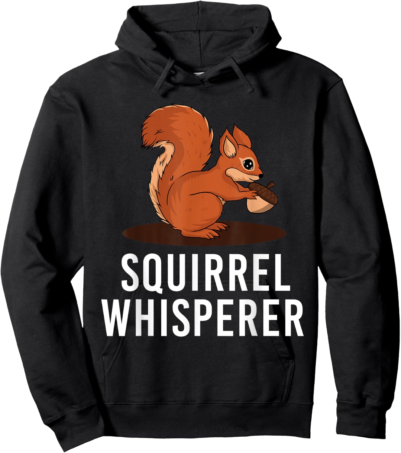 Cute Squirrel Art Women Kids Rodent Squirrel Lovers Hoodie - Hoodie | Black