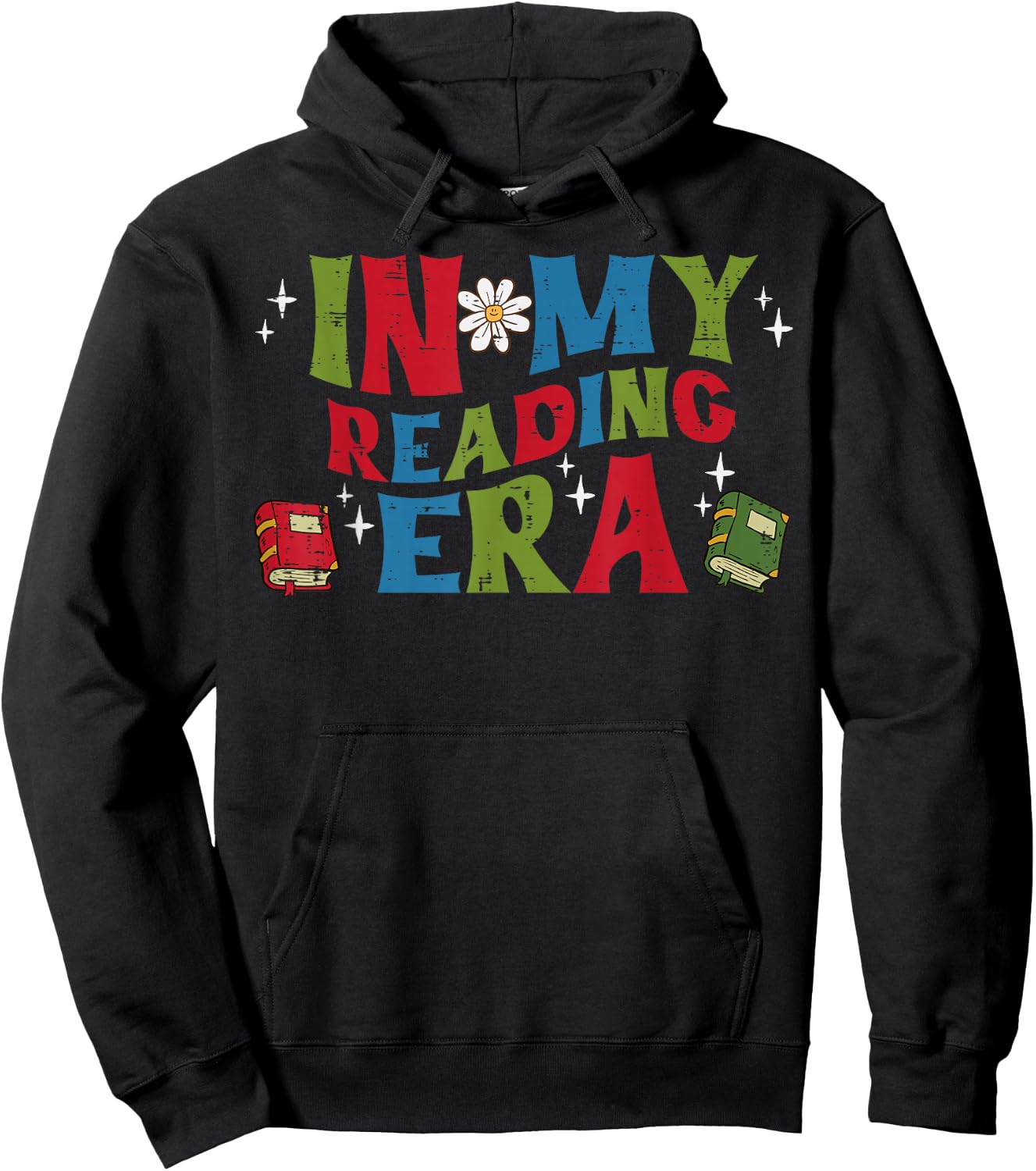 In My Reading Era Read Book Librarian Teacher Men Women Kids Hoodie - Hoodie | Black