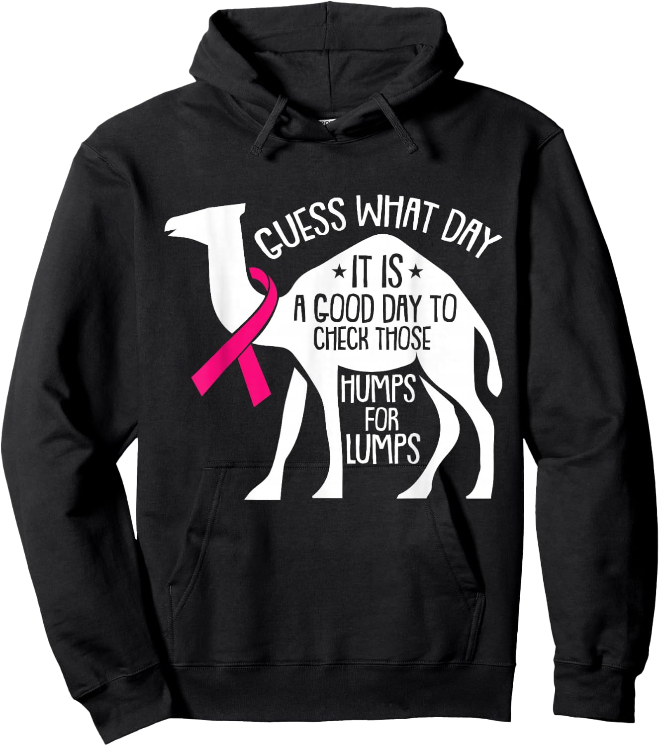 Check Those Humps Lumps Breast Cancer Awareness Warrior Hoodie - Hoodie | Black