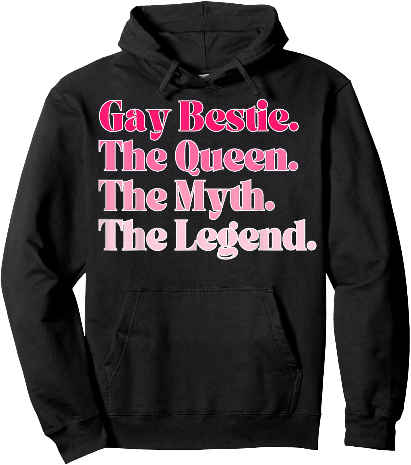 Gay Bestie Hoodie - Hoodie | Black