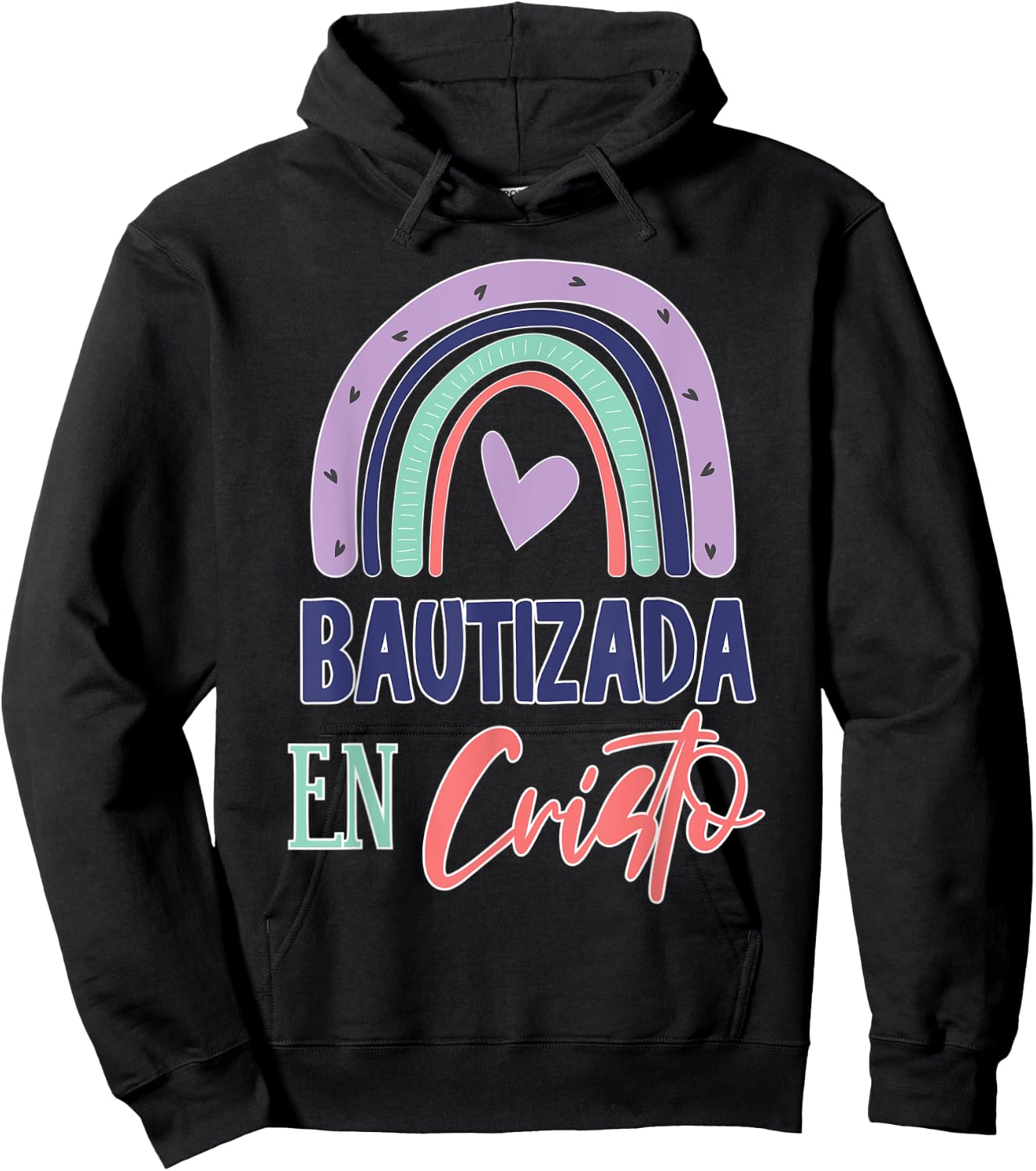 Cute Bautizada En Cristo Bautismo Bautizo Hoodie - Hoodie | Black