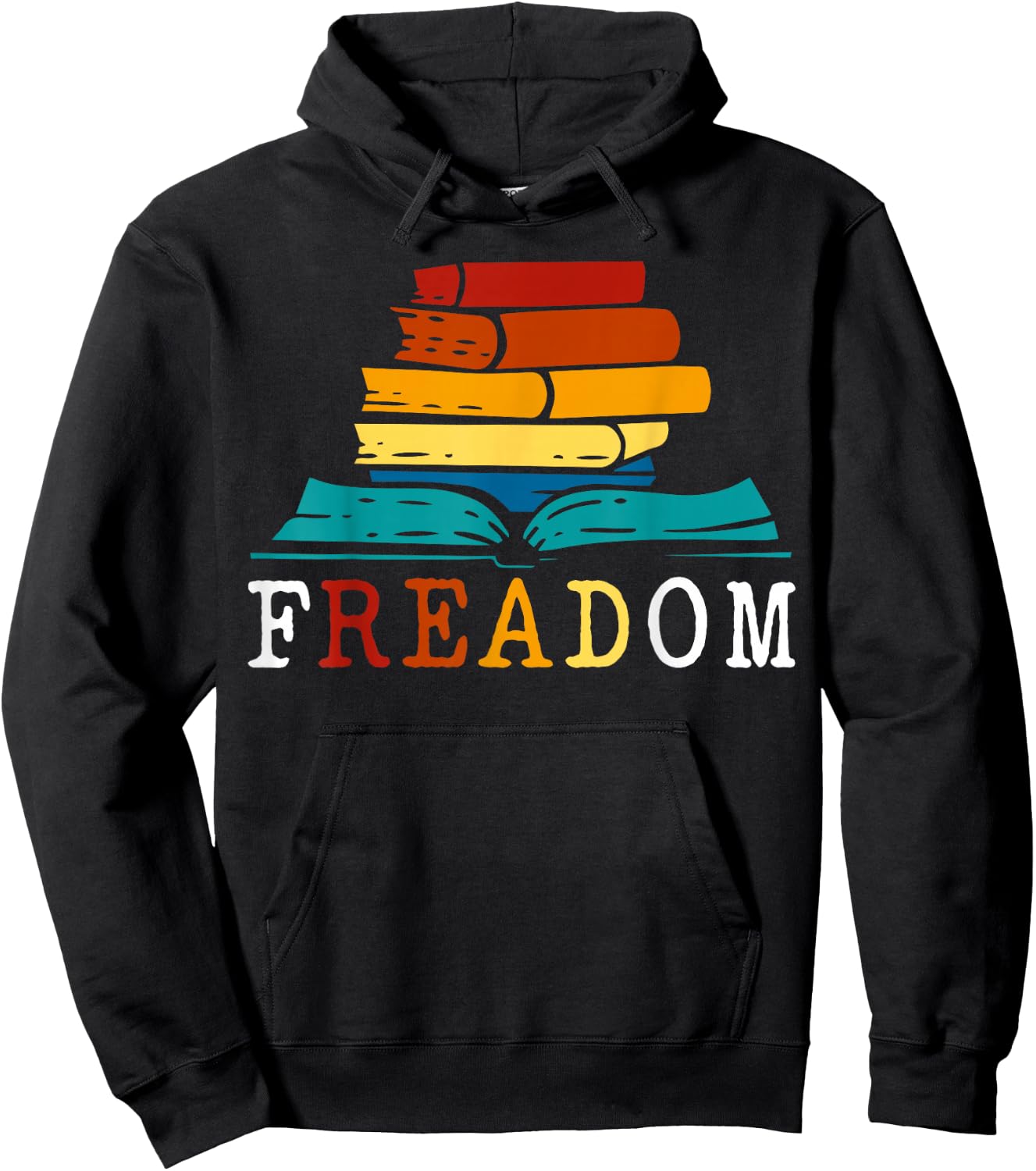 Freadom - Read Banned Books - Reader - Bookworm Hoodie - Hoodie | Black