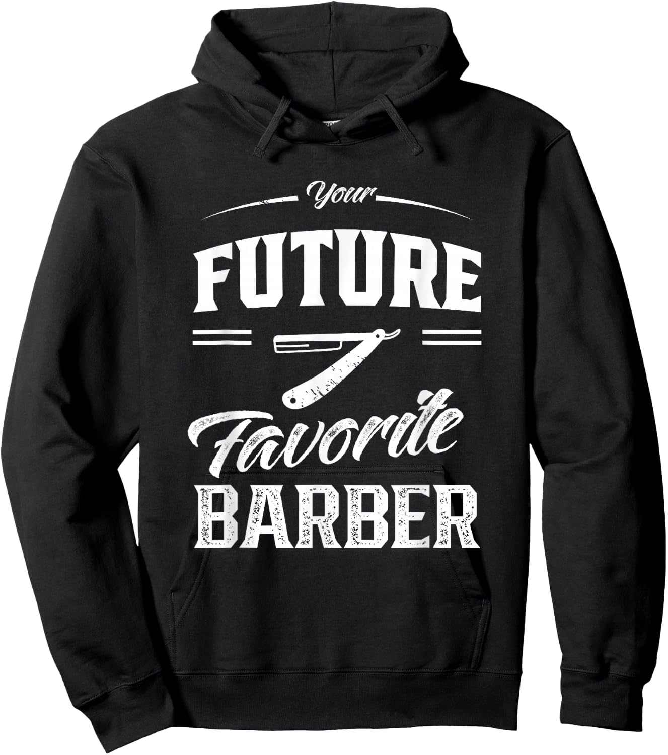 Your Future Favourite Barber Barber Shop Barber Hoodie - Hoodie | Black