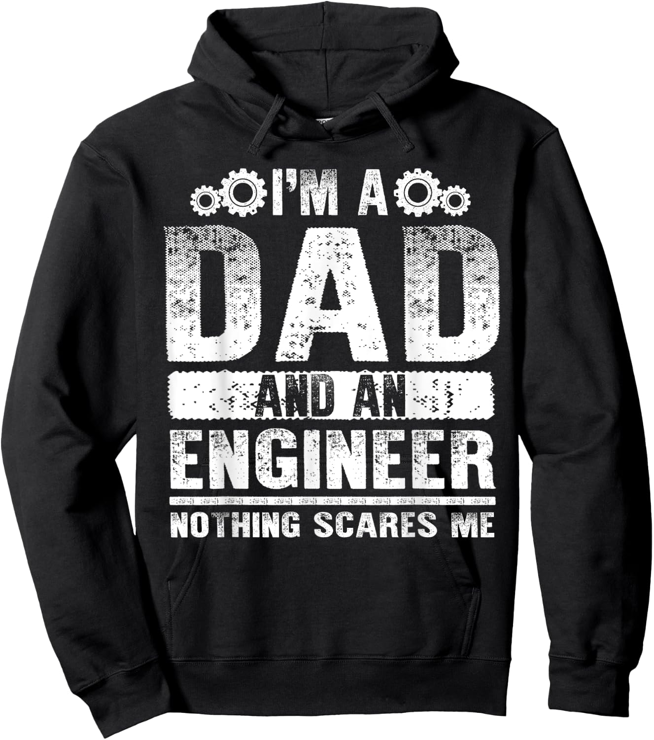 Funny Engineer Dad Art Father Day Engineering Lovers Hoodie - Hoodie | Black