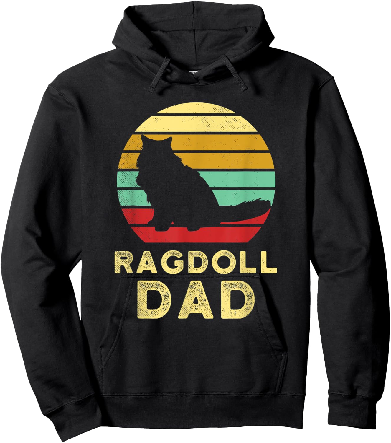 Retro Ragdoll Dad Vintage Ragdoll Cat Dad Rag Doll Cat Dad Women Hoodie - Hoodie | Black