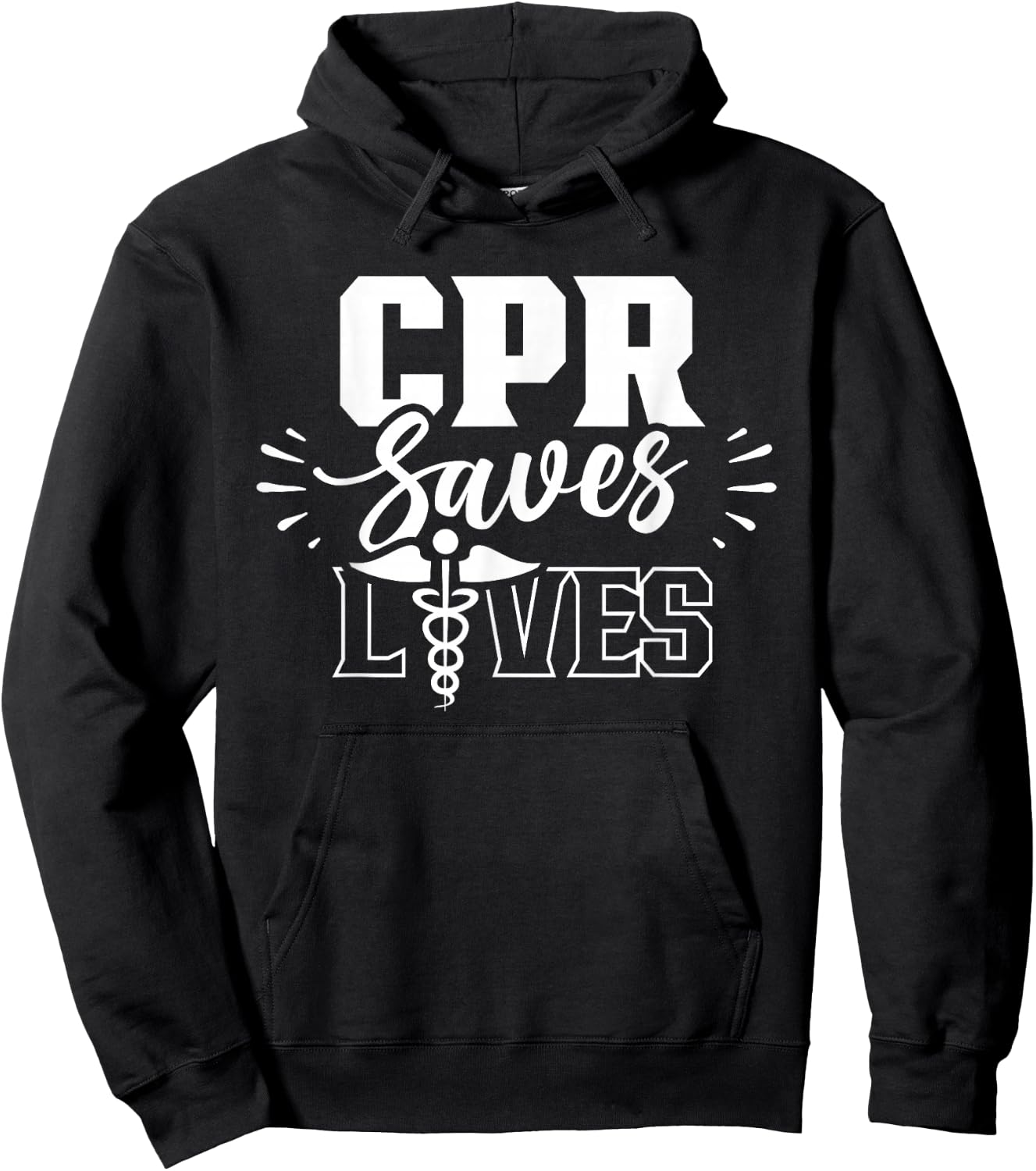 Cpr Saves Lives Ems Emergency Medical Responder Emr Emt Hoodie - Hoodie | Black