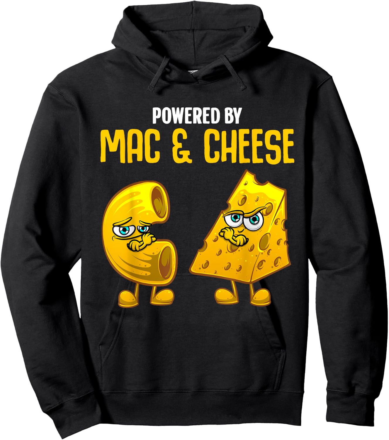 Funny Mac And Cheese Gift Kids Men Women Macaroni Cheese Hoodie - Hoodie | Black