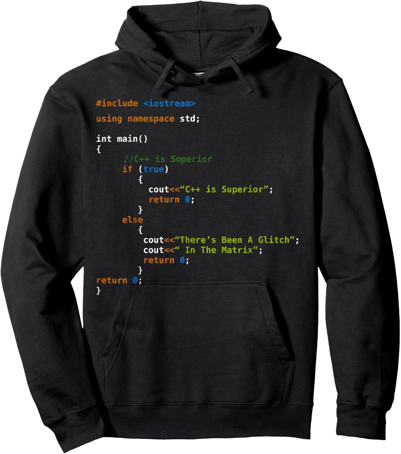 C++ Coding Programming Shirt for Programmers Hoodie - Hoodie | Black