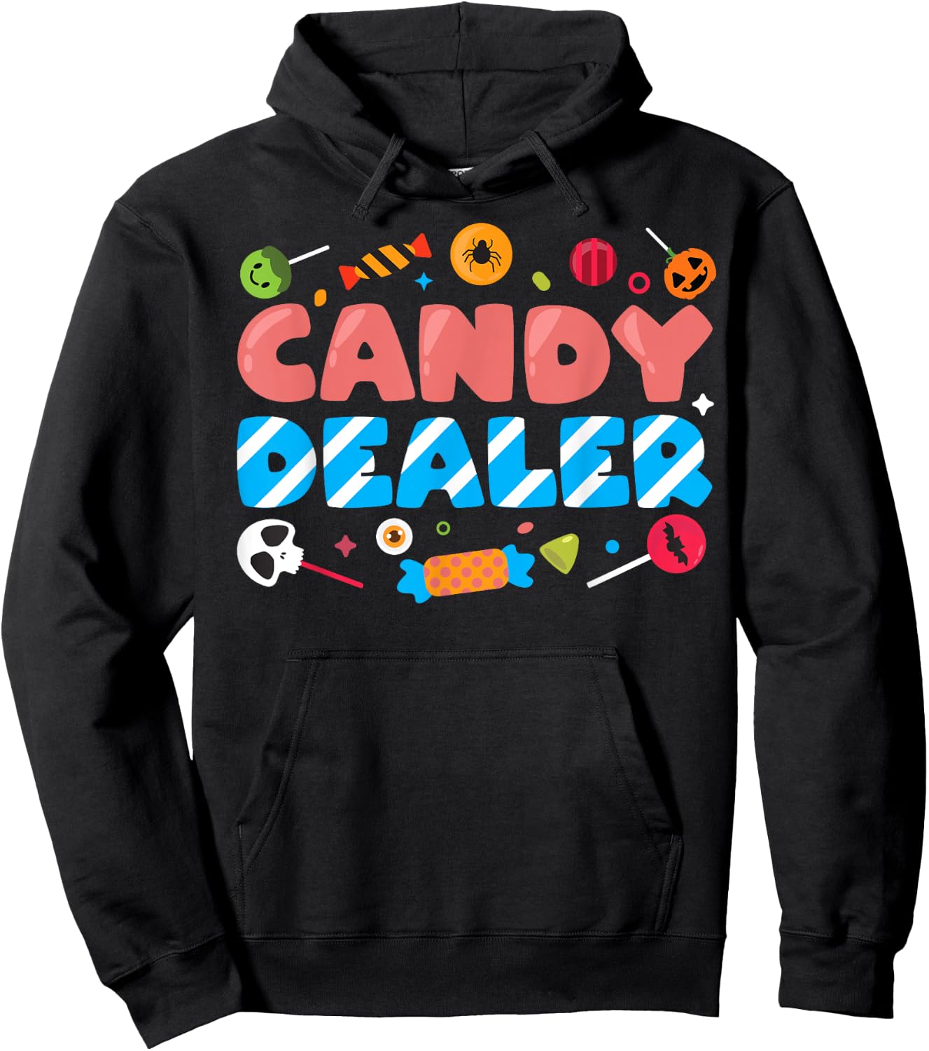 Candy Dealer Cute Funny Trick or Treat Halloween Costume Hoodie - Hoodie | Black