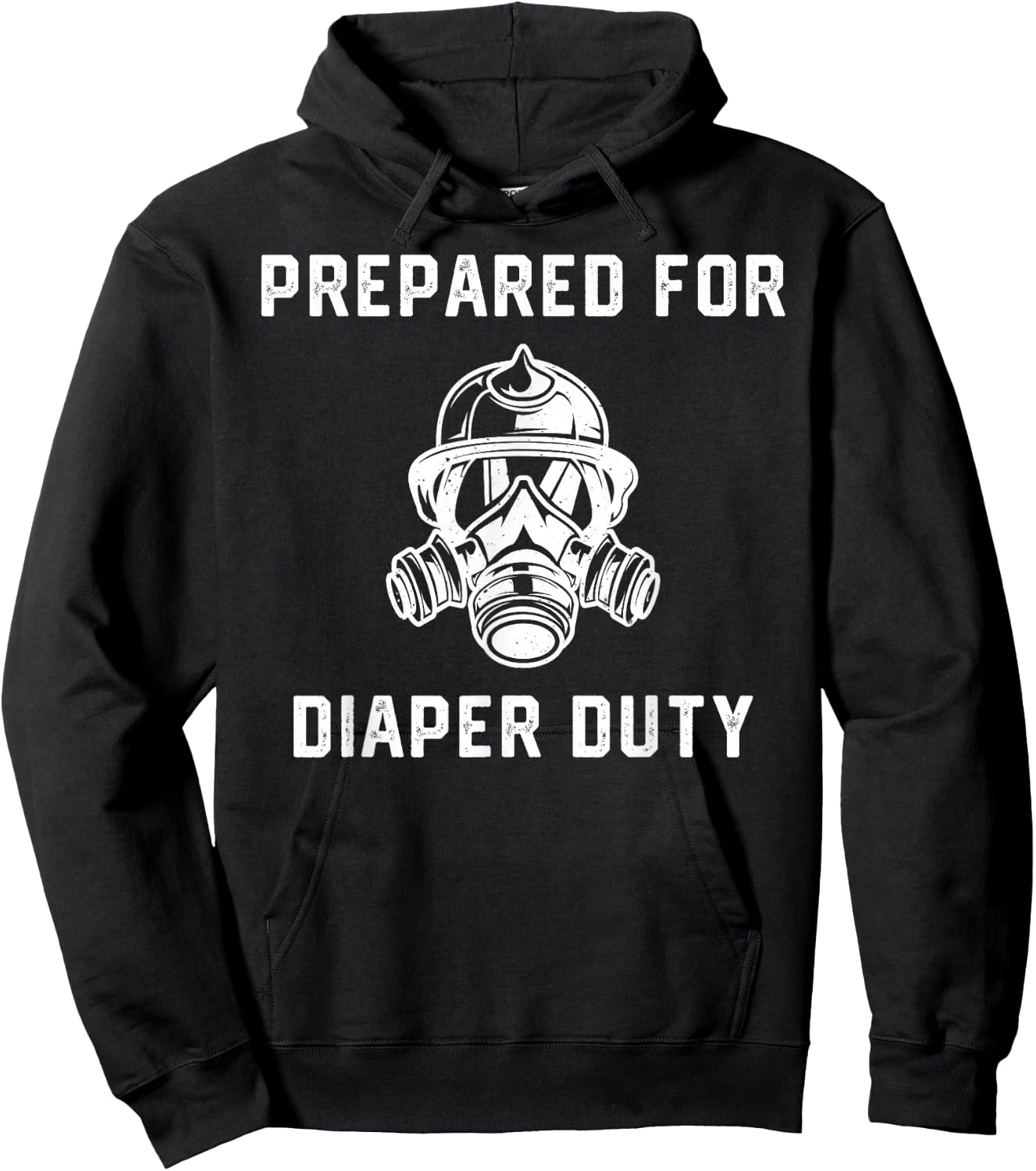 Funny Firefighter New Dad Promoted Daddy Humor Father's Day Hoodie - Hoodie | Black