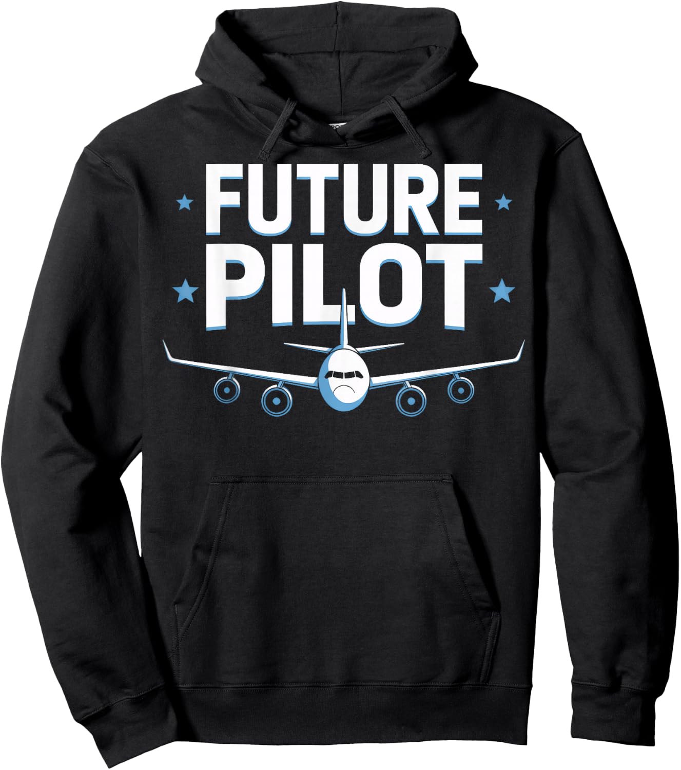 Future Pilot Aviation Lover Youth Boys Hoodie - Hoodie | Black