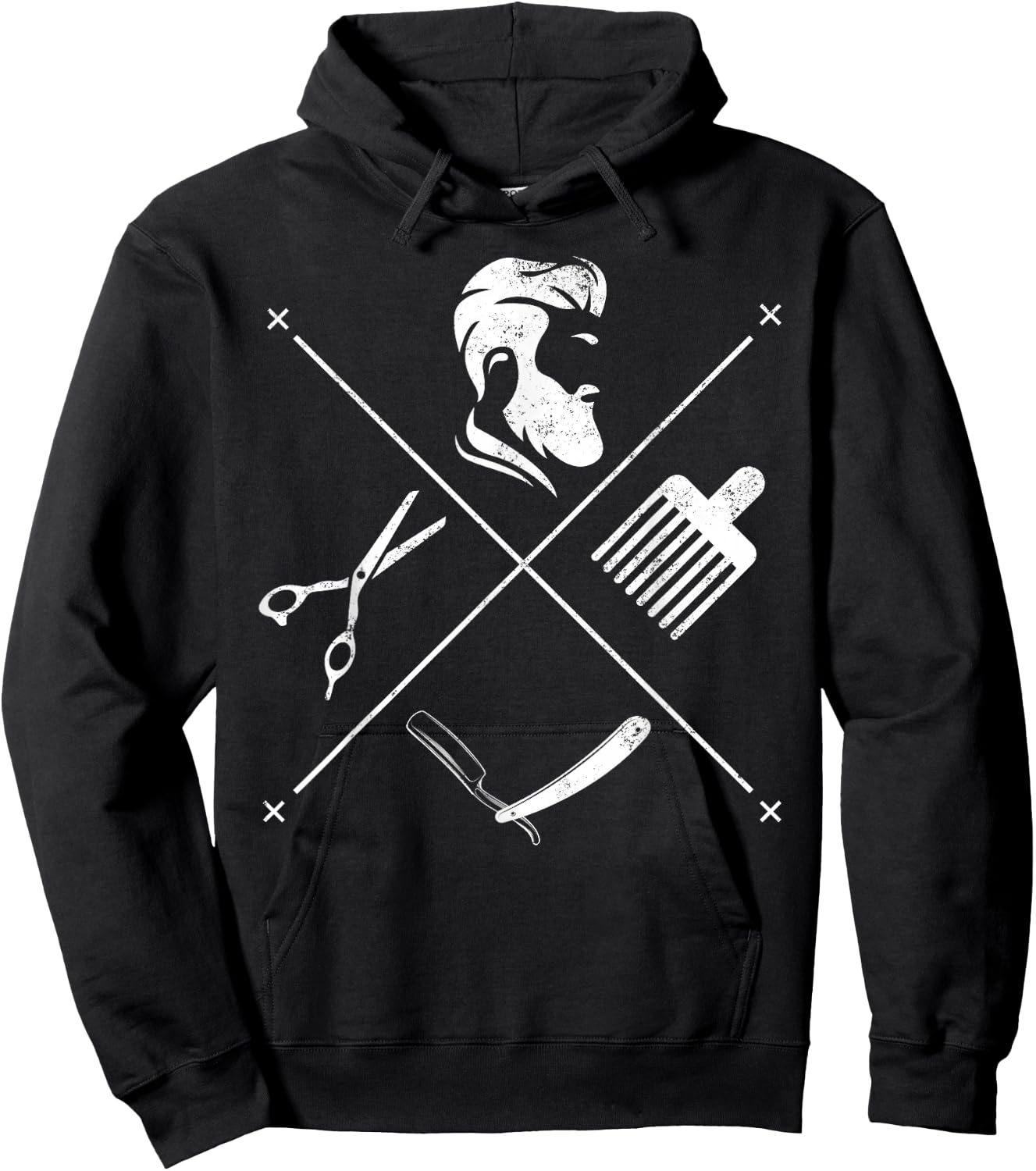 Barber Barbershop - Hairdresser Hairstylist Barber Hoodie - Hoodie | Black