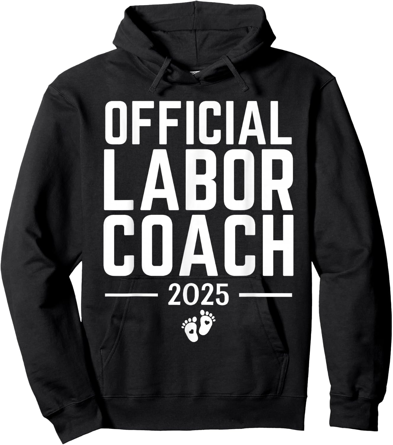 Official Labor Coach 2025 Expecting New Dad Mom Birth Doula Hoodie - Hoodie | Black