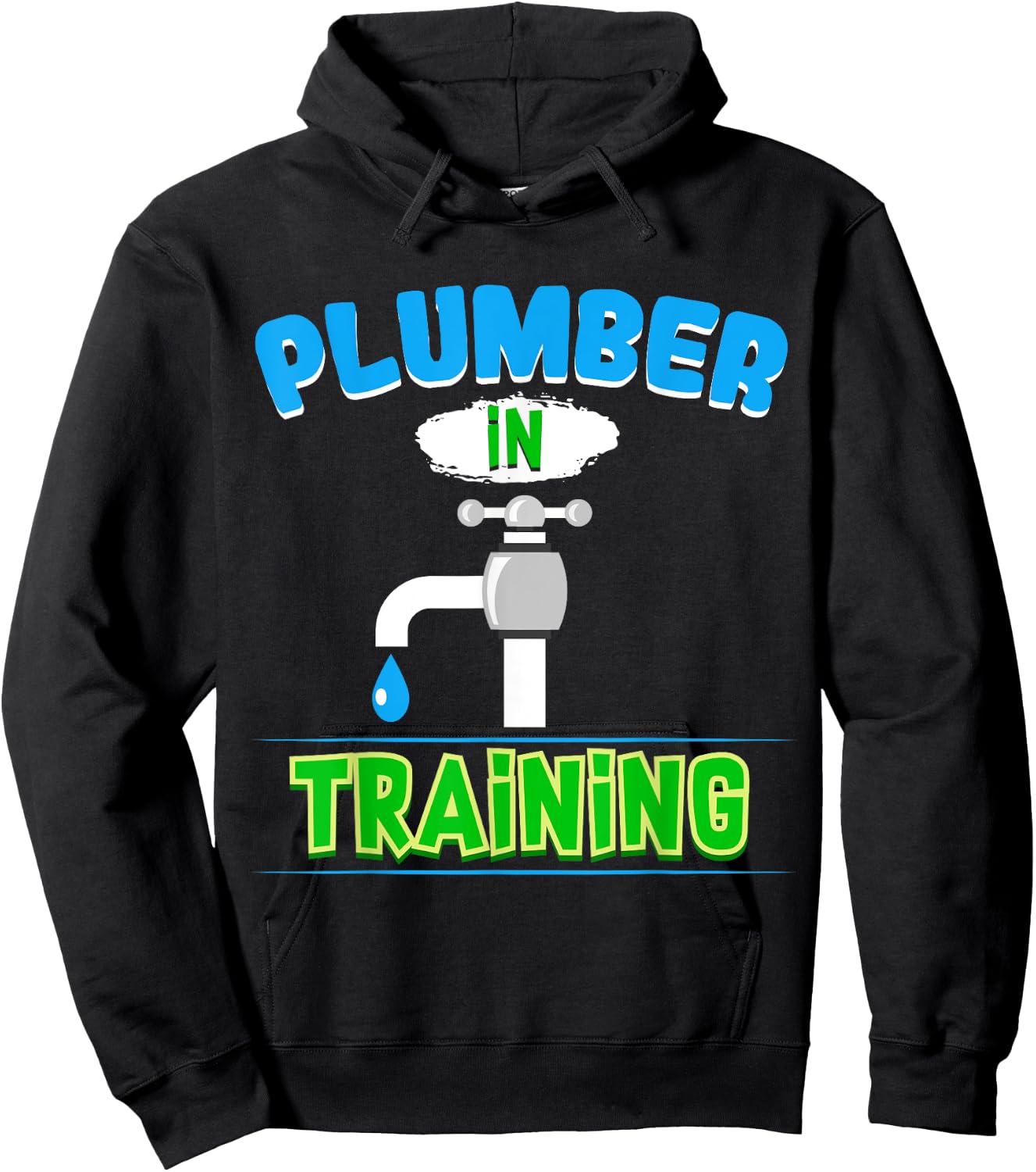 Plumbing Future Plumber in Training Kids Pipefitter Hoodie - Hoodie | Black