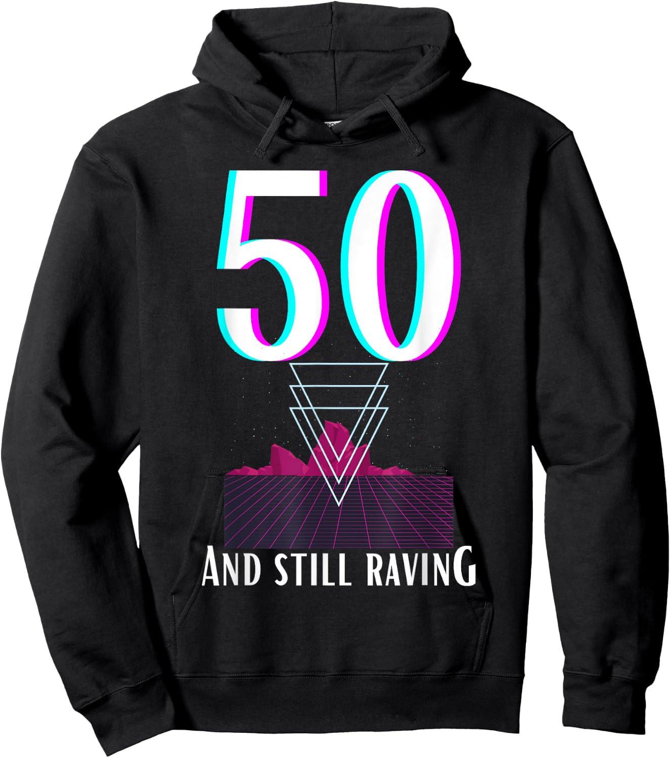 50th Anniversary for Ravers for a 50 year old raver Hoodie - Hoodie | Black