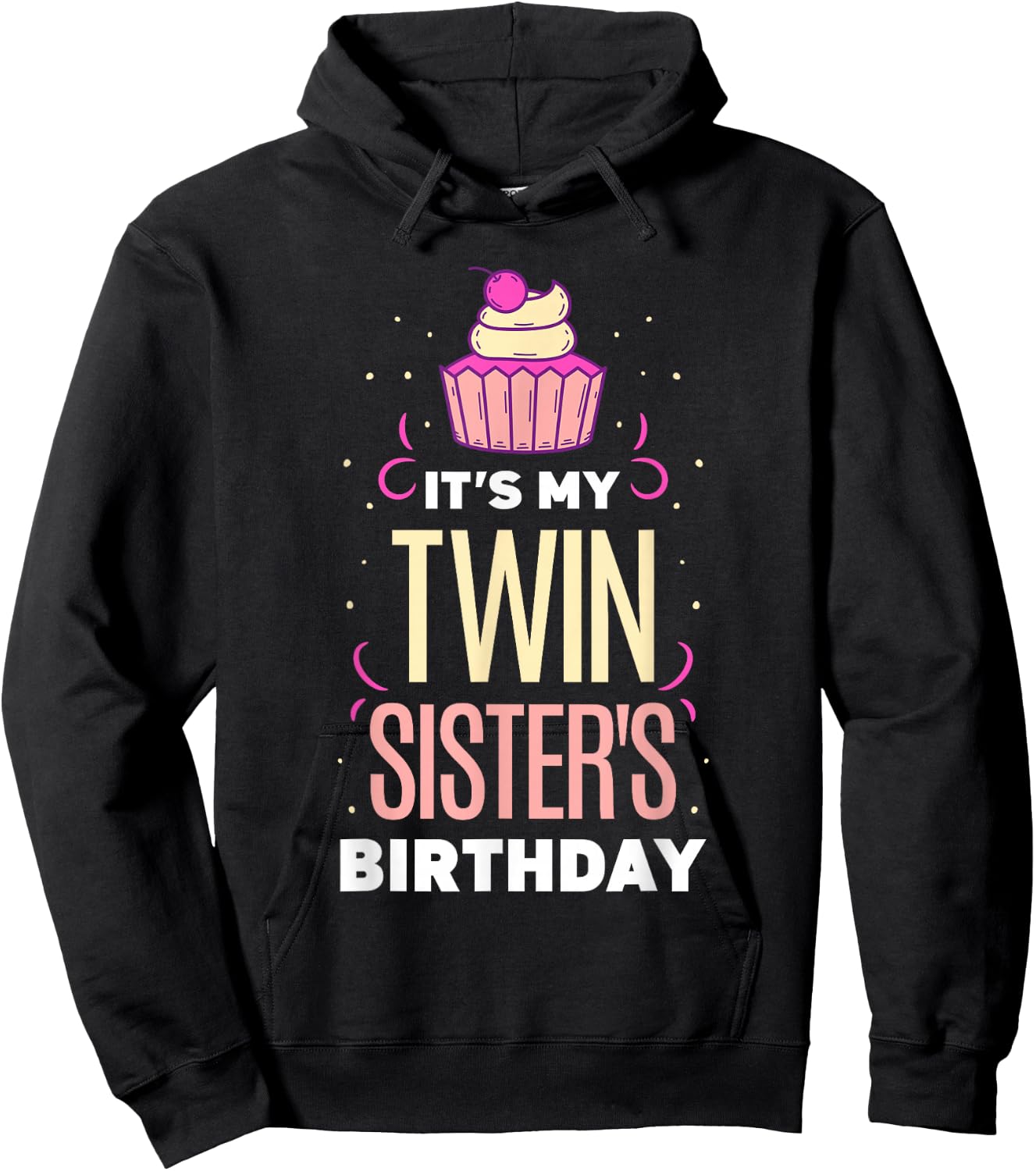Der Geburtstag Meiner Zwillingsschwester Zwilling Gemini [German Language] Hoodie - Hoodie | Black
