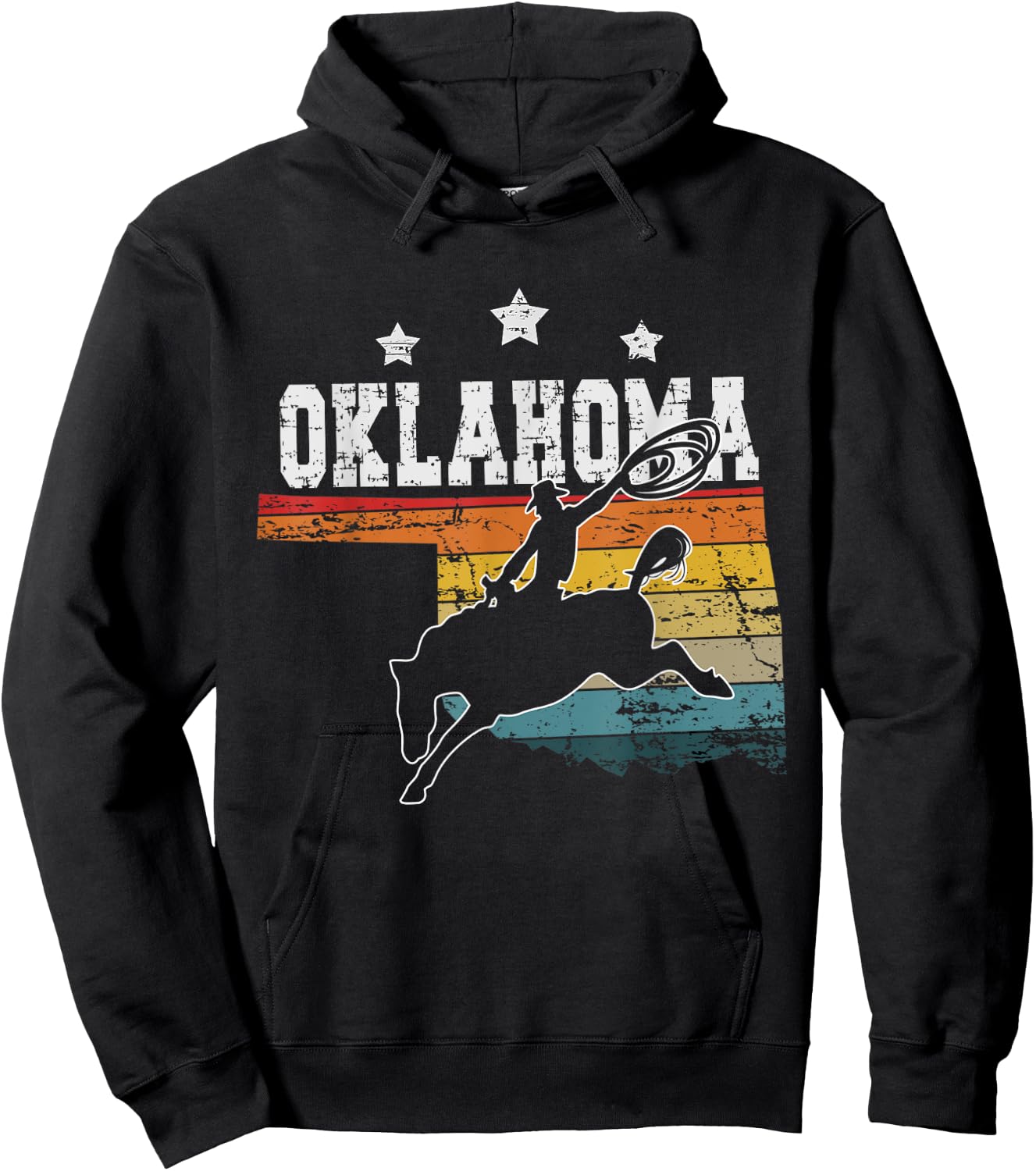 Vintage Oklahoma Rodeo Hoodie - Hoodie | Black