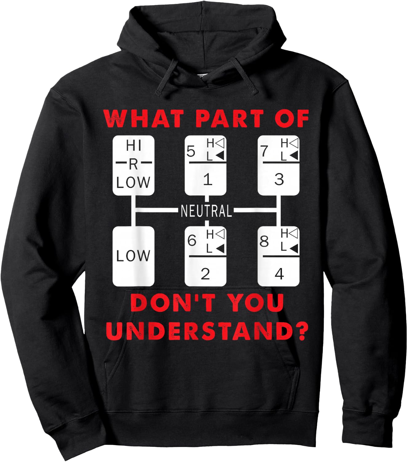 Funny Trucker Design Diesel Trailer Gift Hoodie - Hoodie | Black