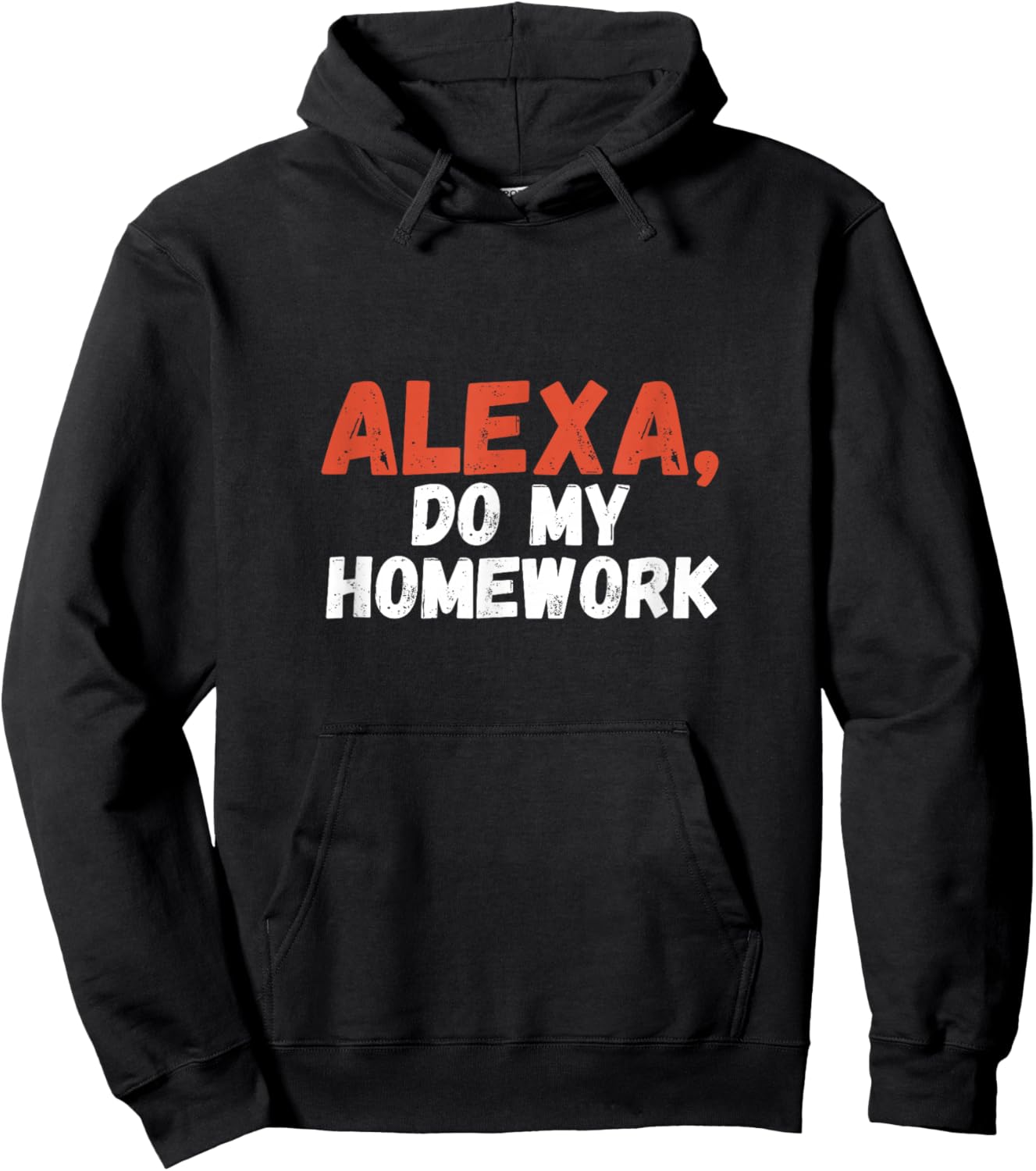 Alexa Do My Homework Funny Joke Kids Youth Hoodie - Hoodie | Black