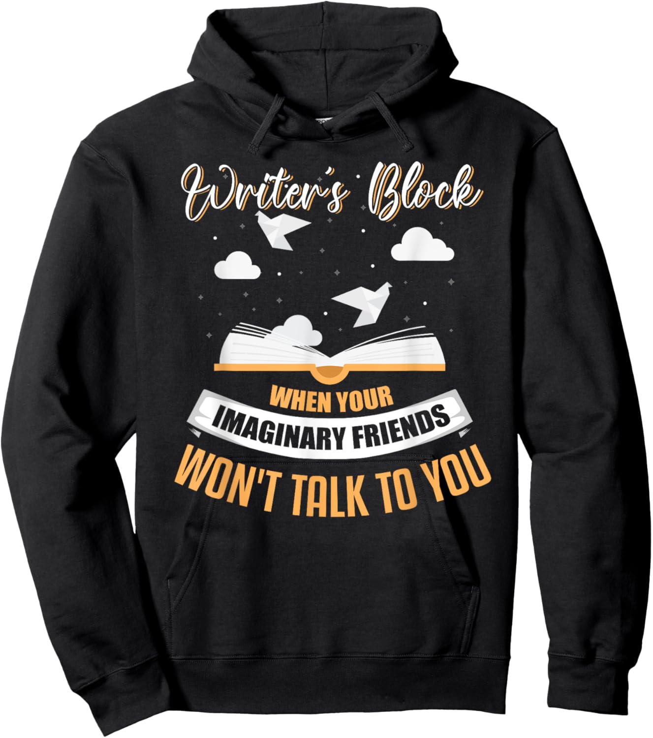 Writer's Block Shirt Funny Writer Shirt Humor Author Gift Hoodie - Hoodie | Black