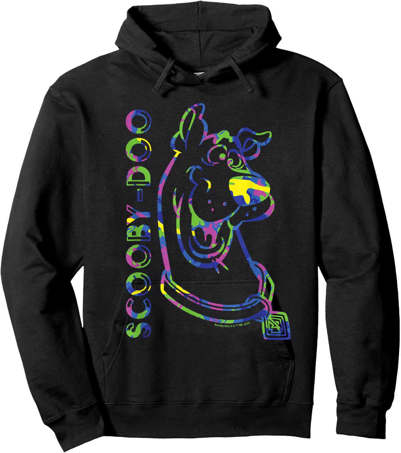Scooby Doo Camo Tye Dye Hoodie - Hoodie | Black