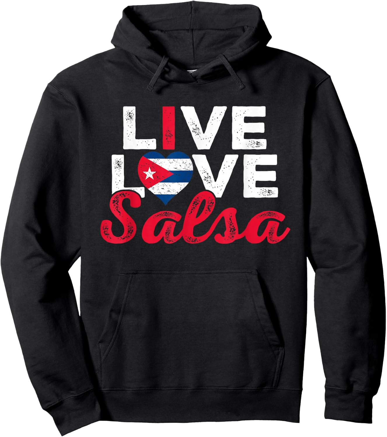 Funny Cuba Salsa Lover Graphic Women Girls Cuban Salsa Dance Hoodie - Hoodie | Black