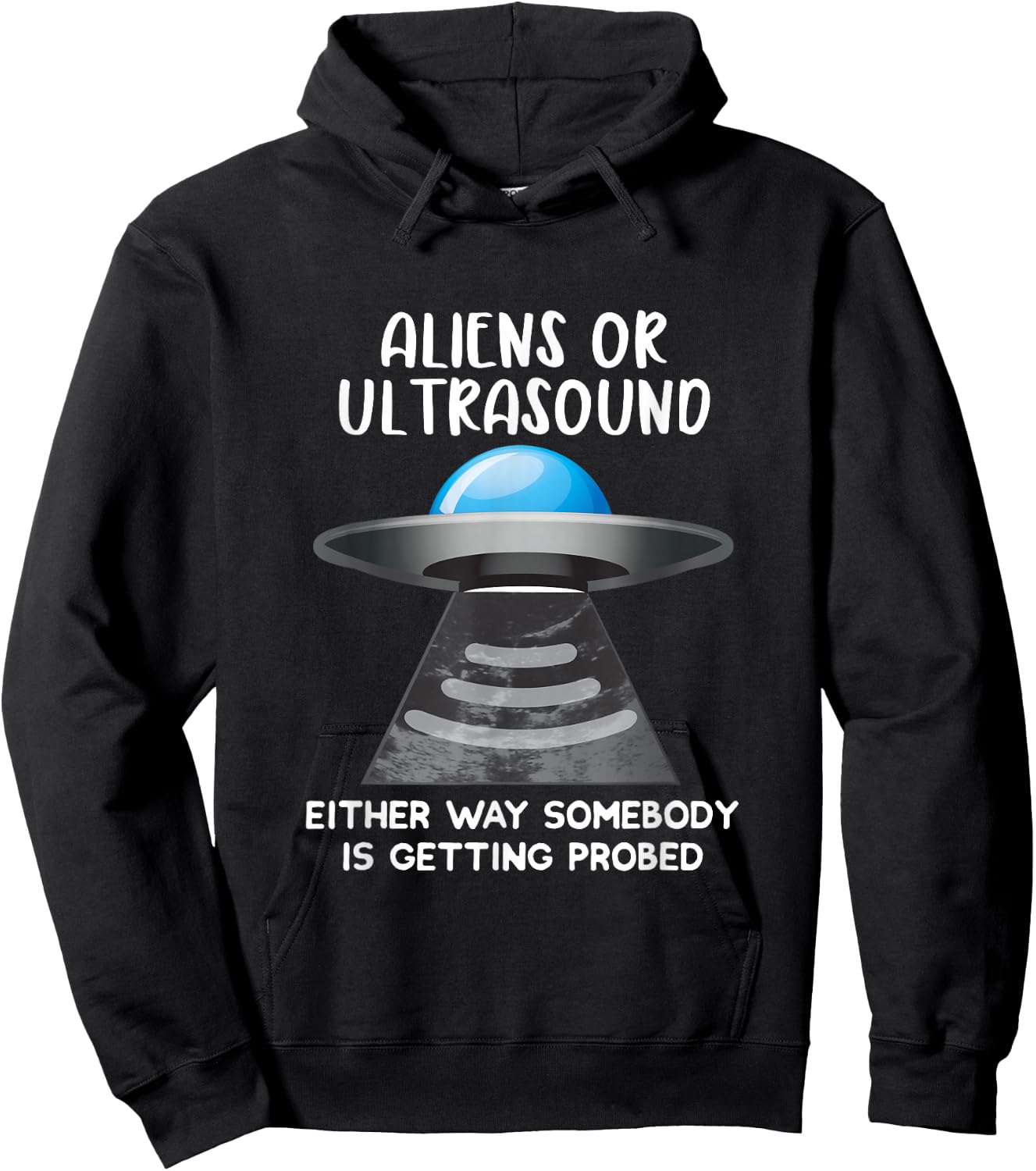 Cardiac Sonographer Aliens or Ultrasound Probe RDMS Hoodie - Hoodie | Black