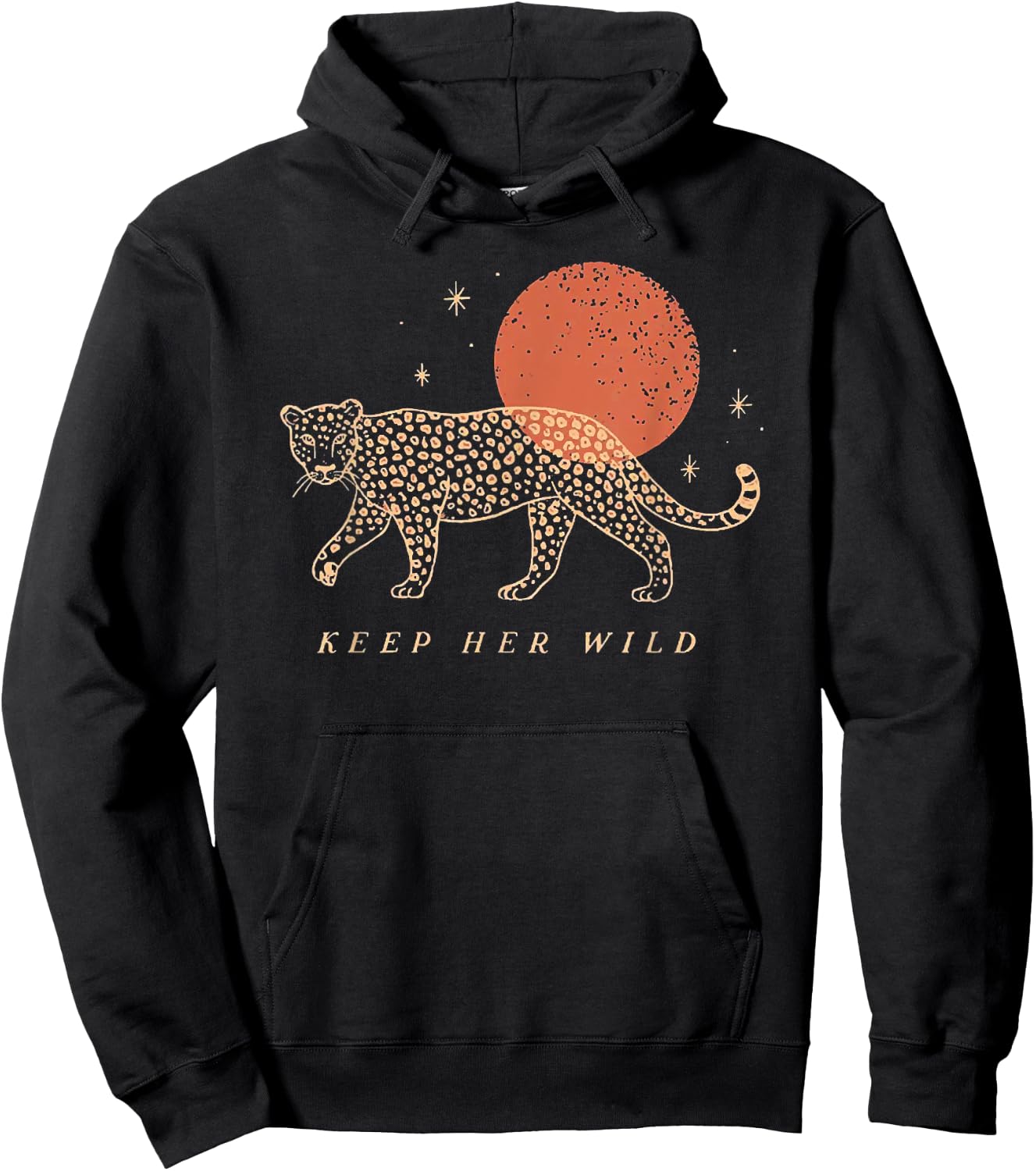 Keep Her Wild Panther Moon Hoodie - Hoodie | Black