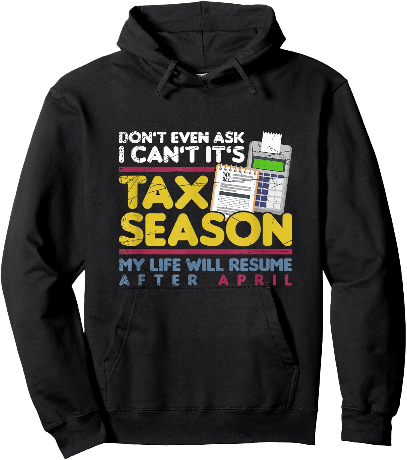 Tax Season Funny Taxation Accountant Gift Tax Hoodie - Hoodie | Black