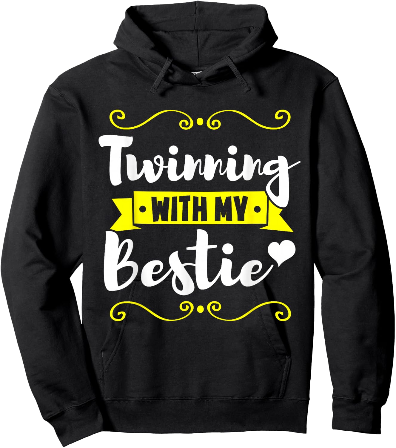 Matching Twin Friend Family Twins Day Hoodie - Hoodie | Black
